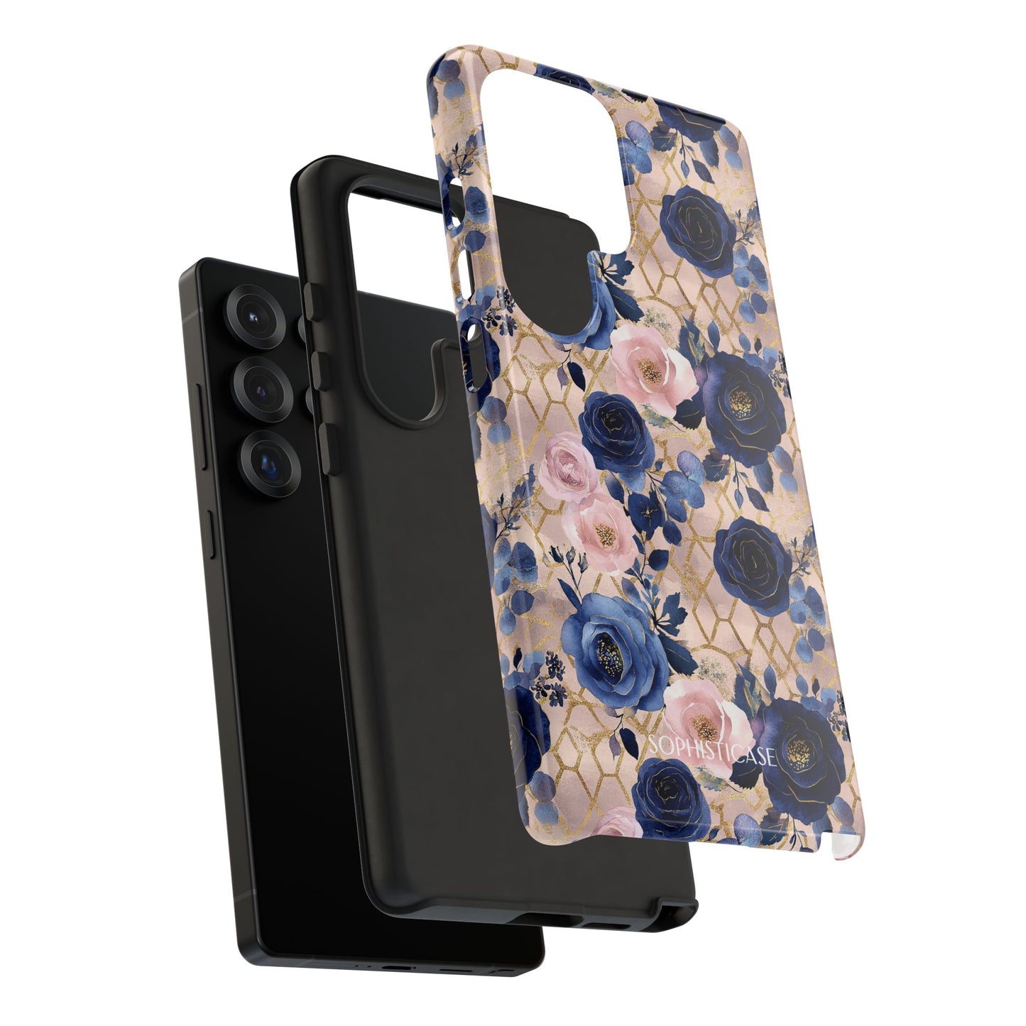 Royal Floral in Navy Blush - Tough Phone Case