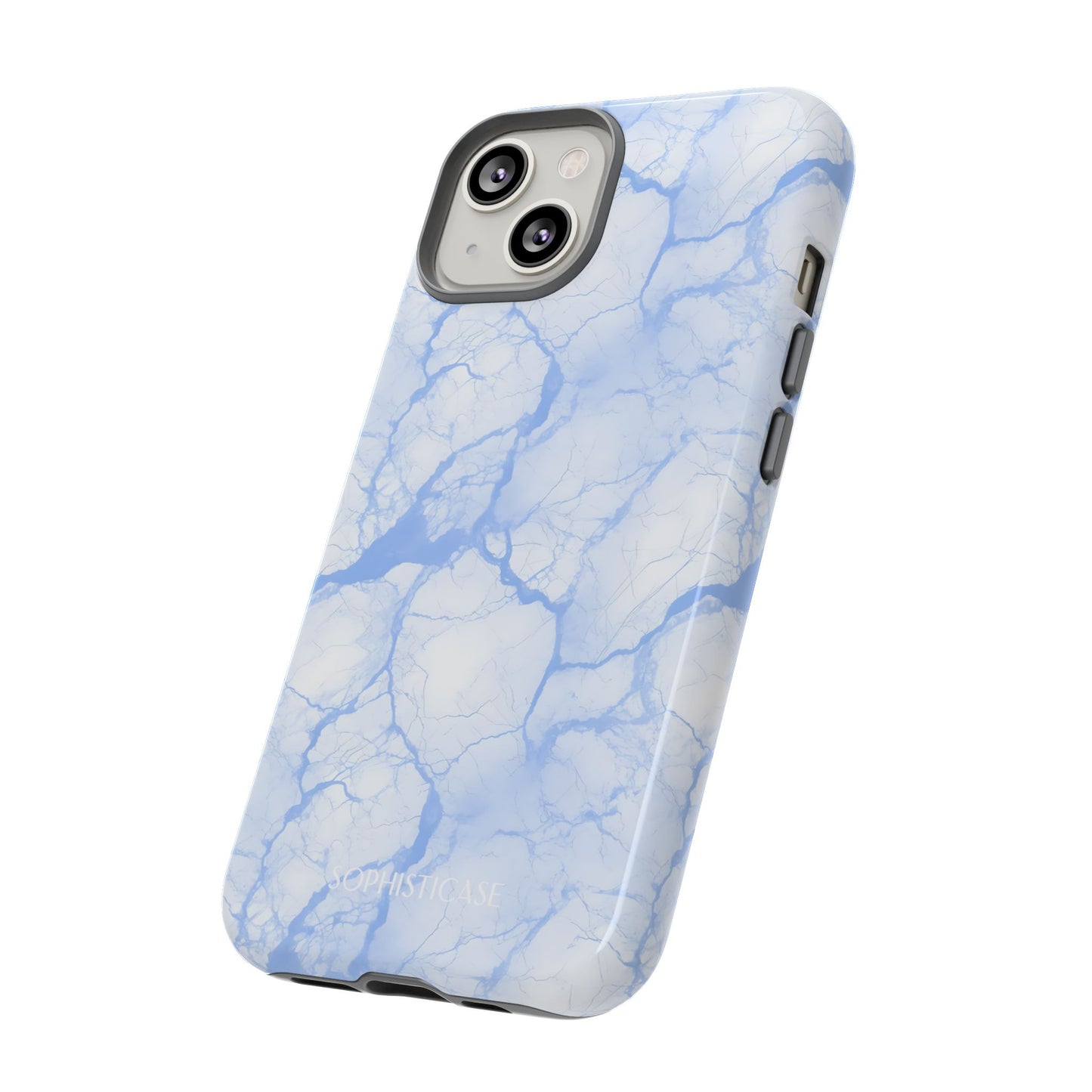Marble Opulence in Blue - iPhone Case