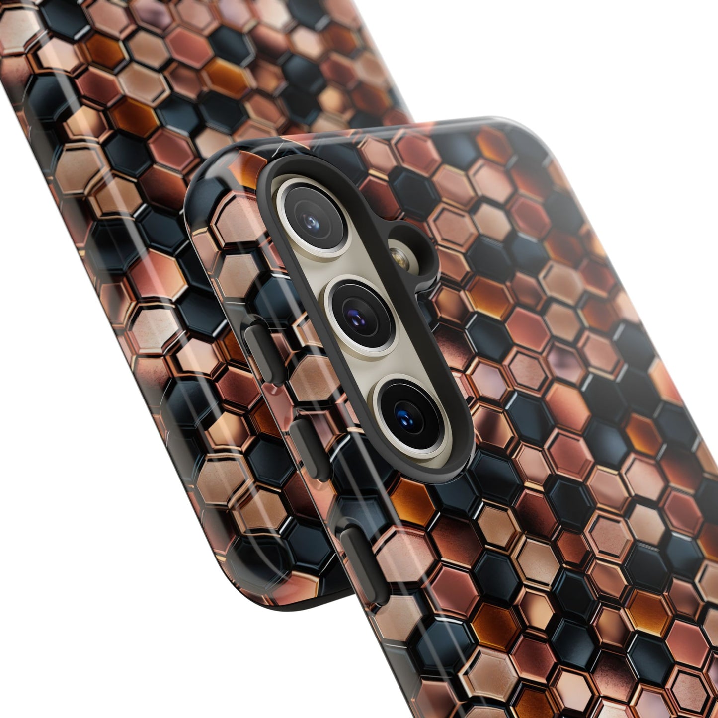 Rose' Runway in Honeycomb Mosaic - Tough Phone Case