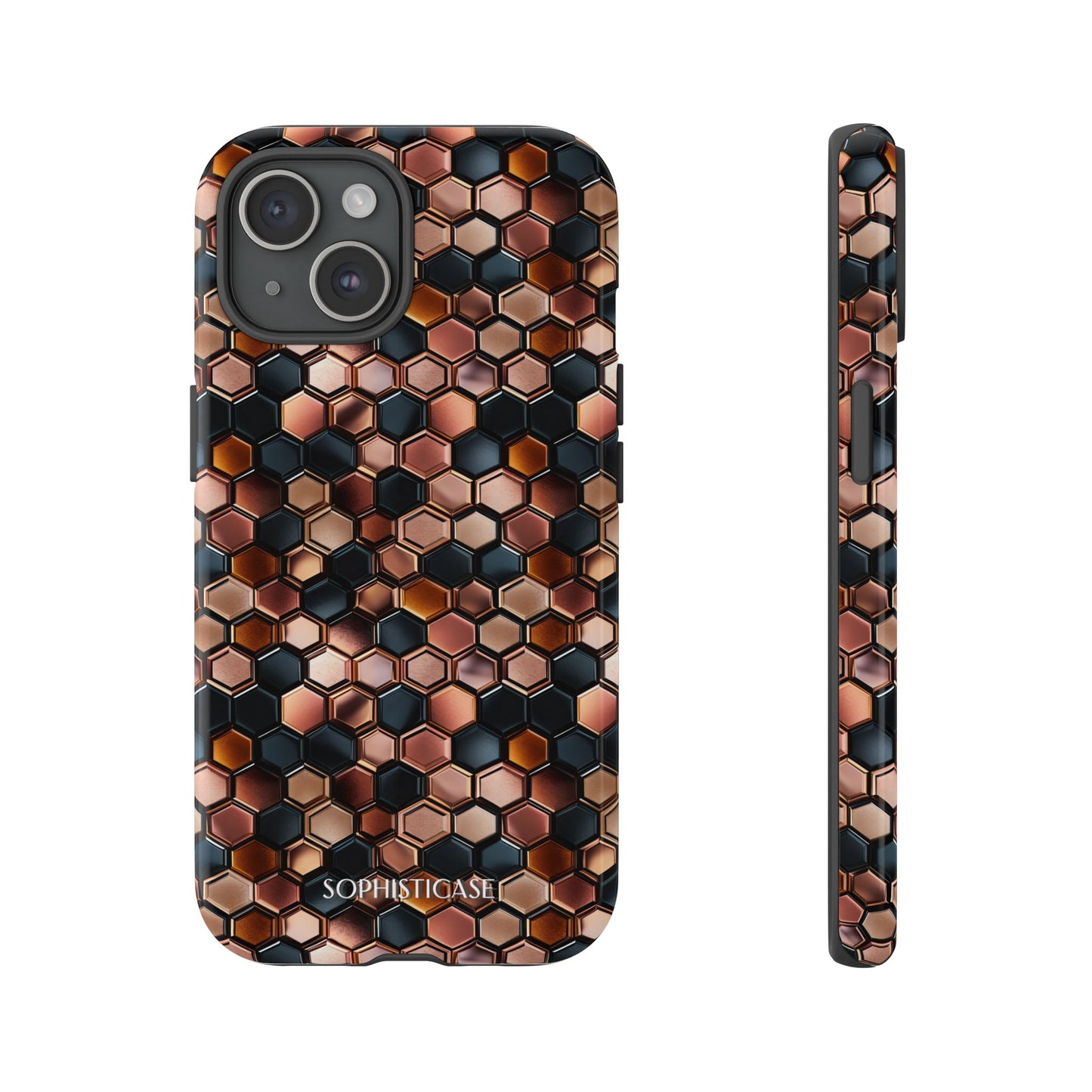 Rose' Runway in Honeycomb Mosaic - Tough Phone Case