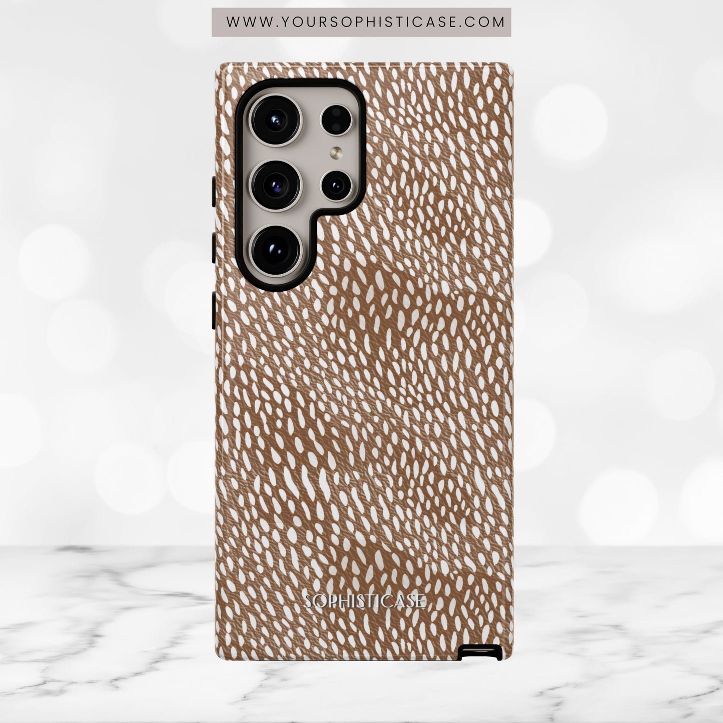 Oh Deer! in Brown- Tough Phone Case