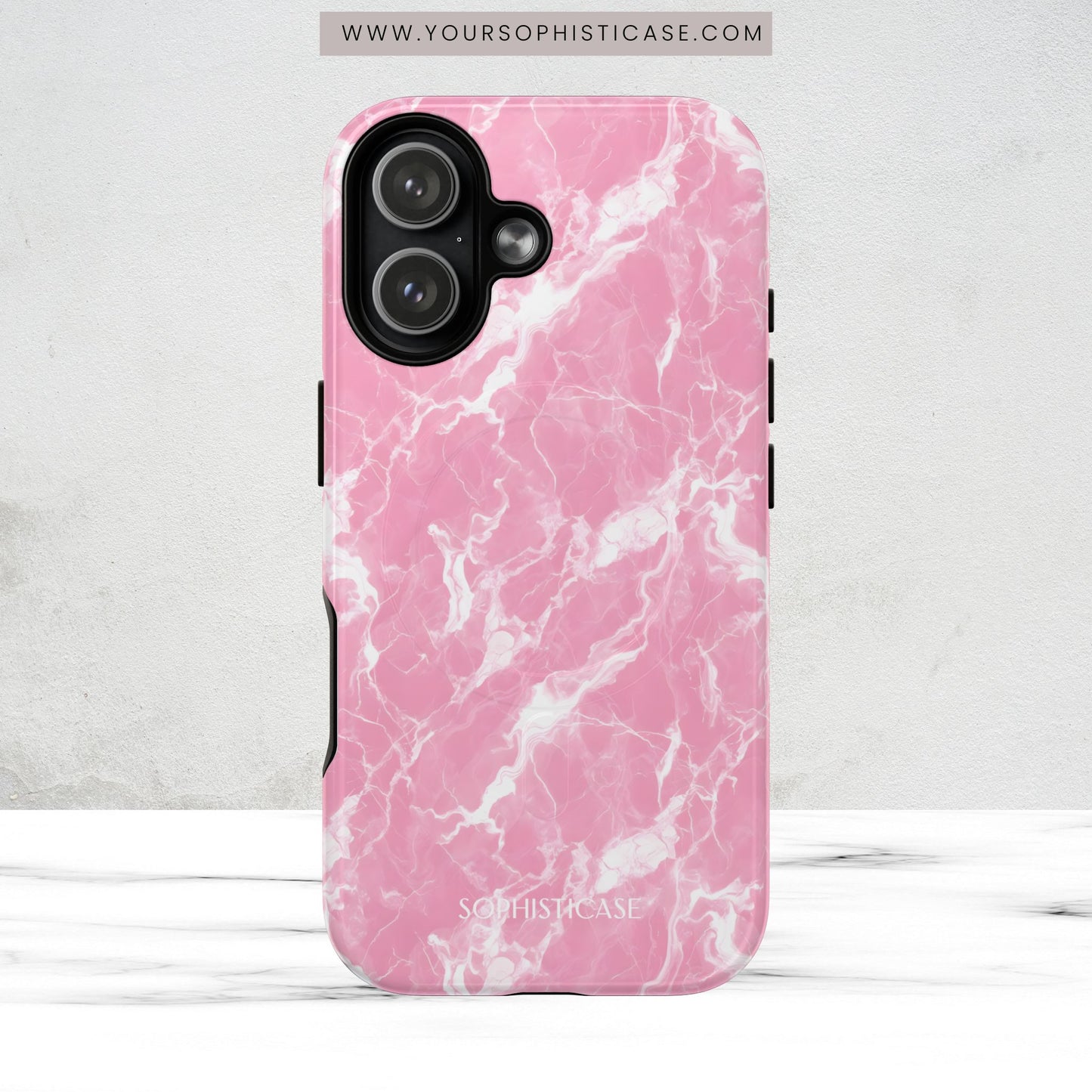 Marble Crush in Pink - Magsafe Case