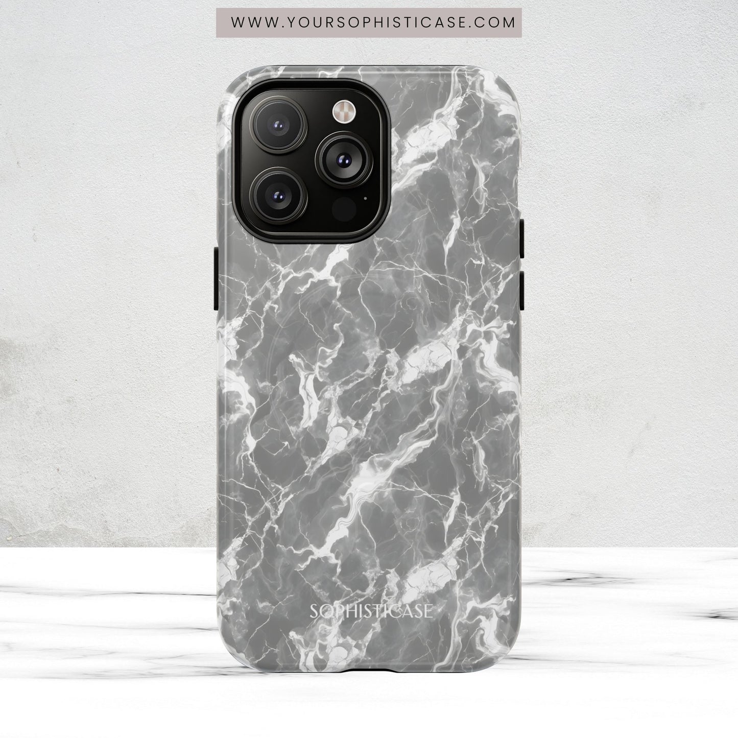 Marble Crush in Grey - Magsafe Case
