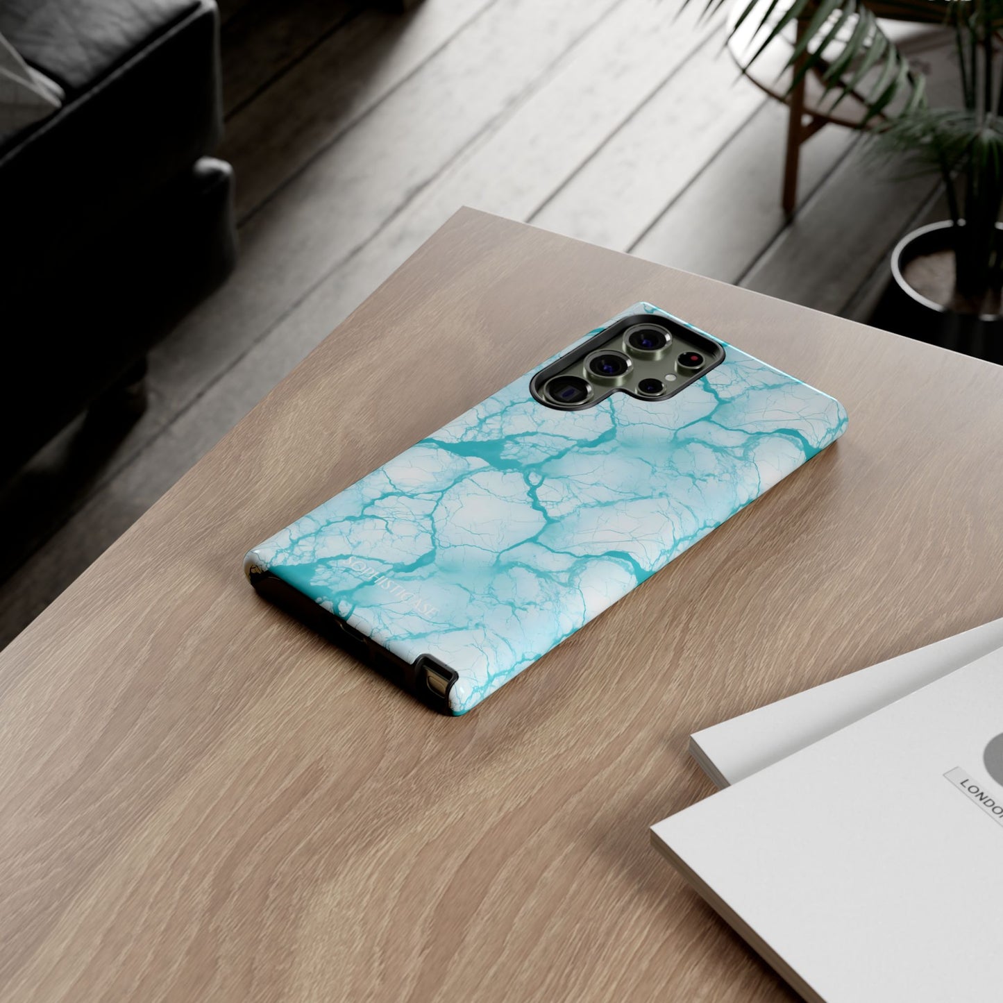 Marble Opulence in Aqua - Tough Phone Case