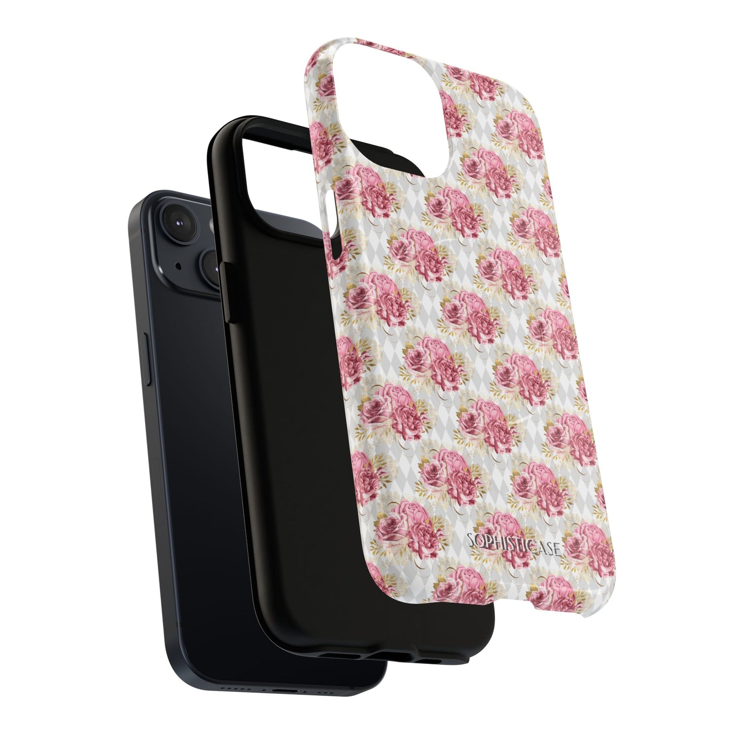 Rose Diamond Romance in Colette - Magsafe Phone Case