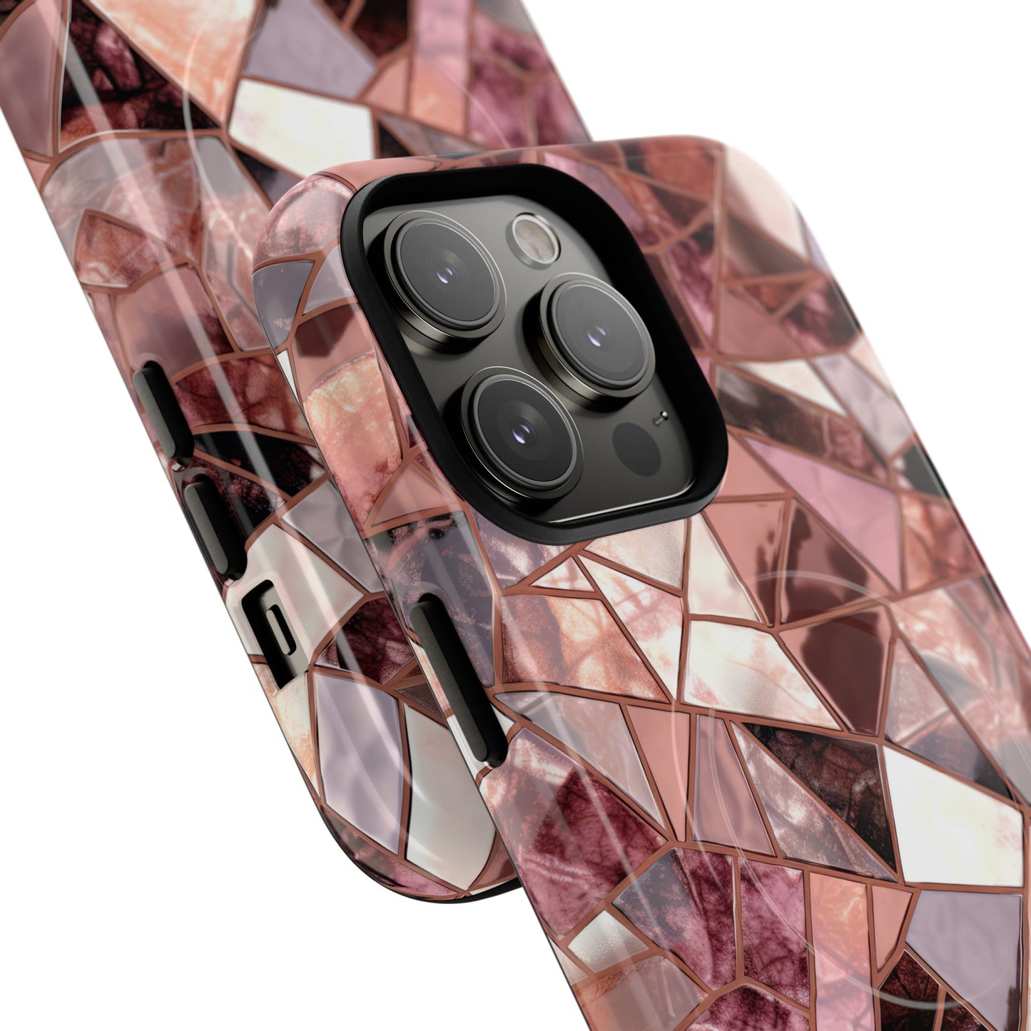 Rose' Runway in Merlot Mosaic - Magsafe Case
