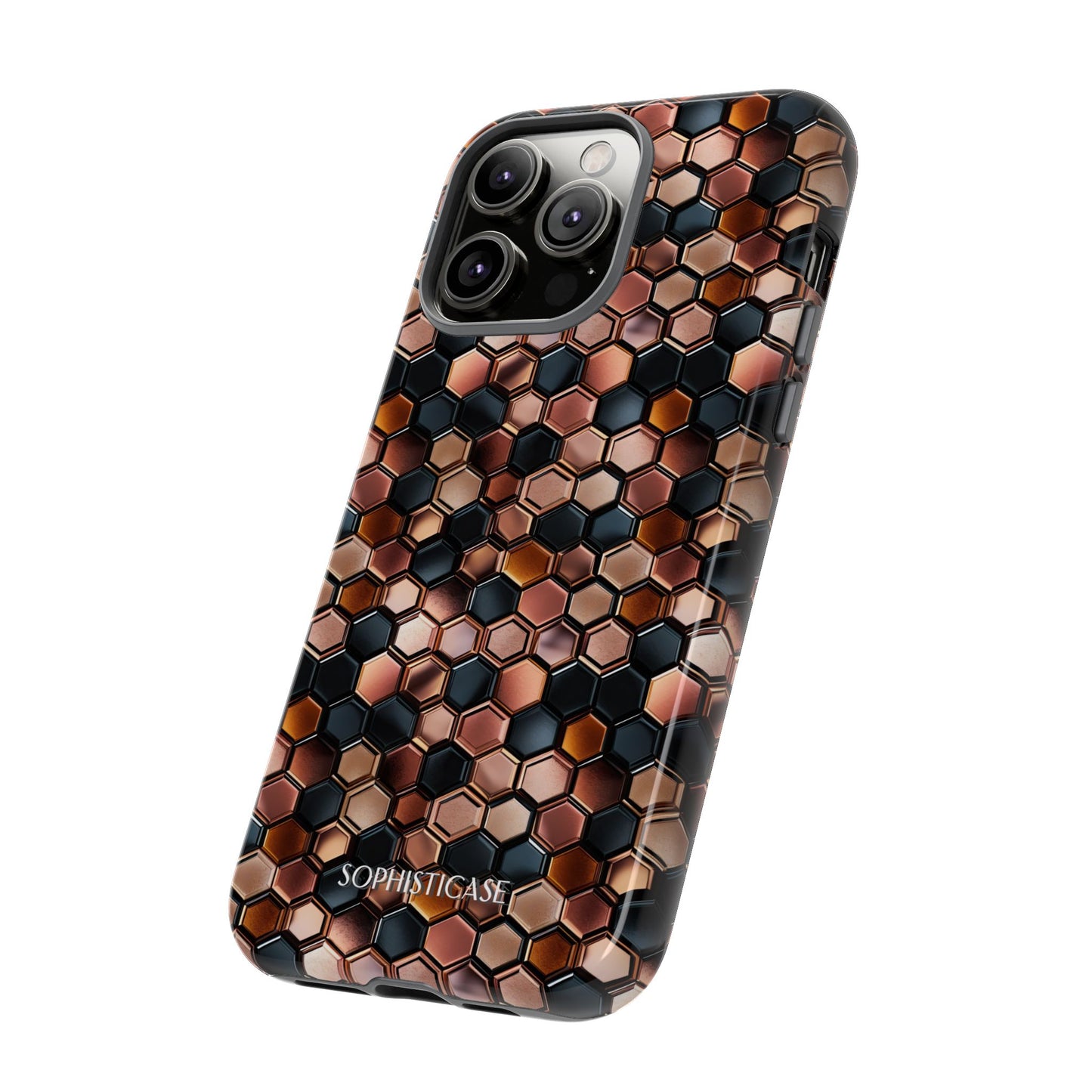 Rose' Runway in Honeycomb Mosaic - Tough Phone Case