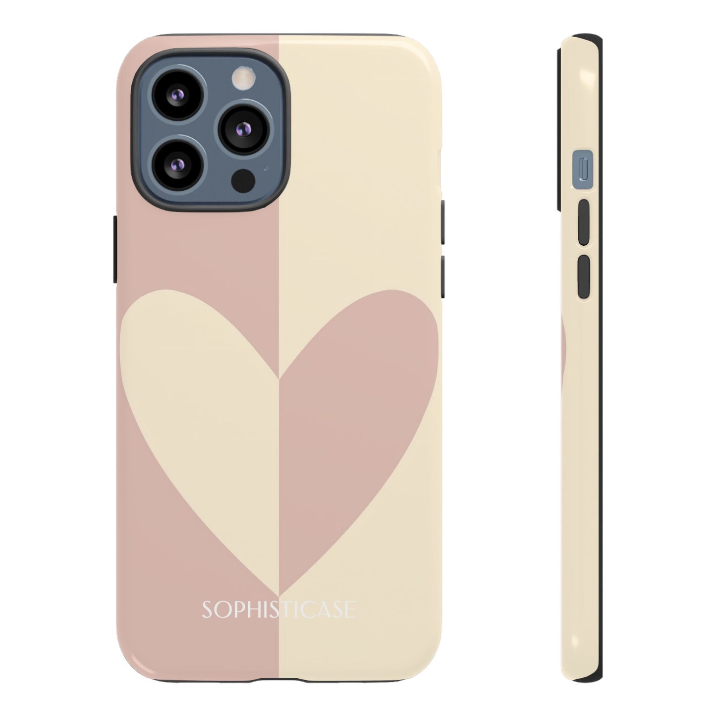 Be Mine in Brown and Beige - iPhone Case