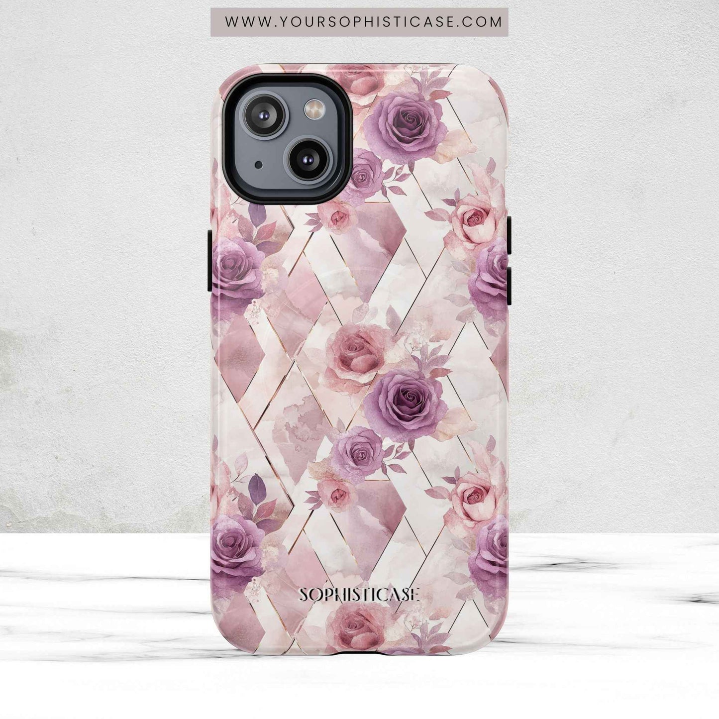 Royal Floral in Mauve Rose - iPhone Magsafe Case
