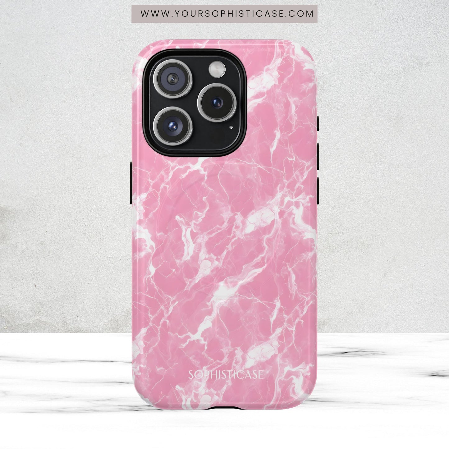 Marble Crush in Pink - Magsafe Case