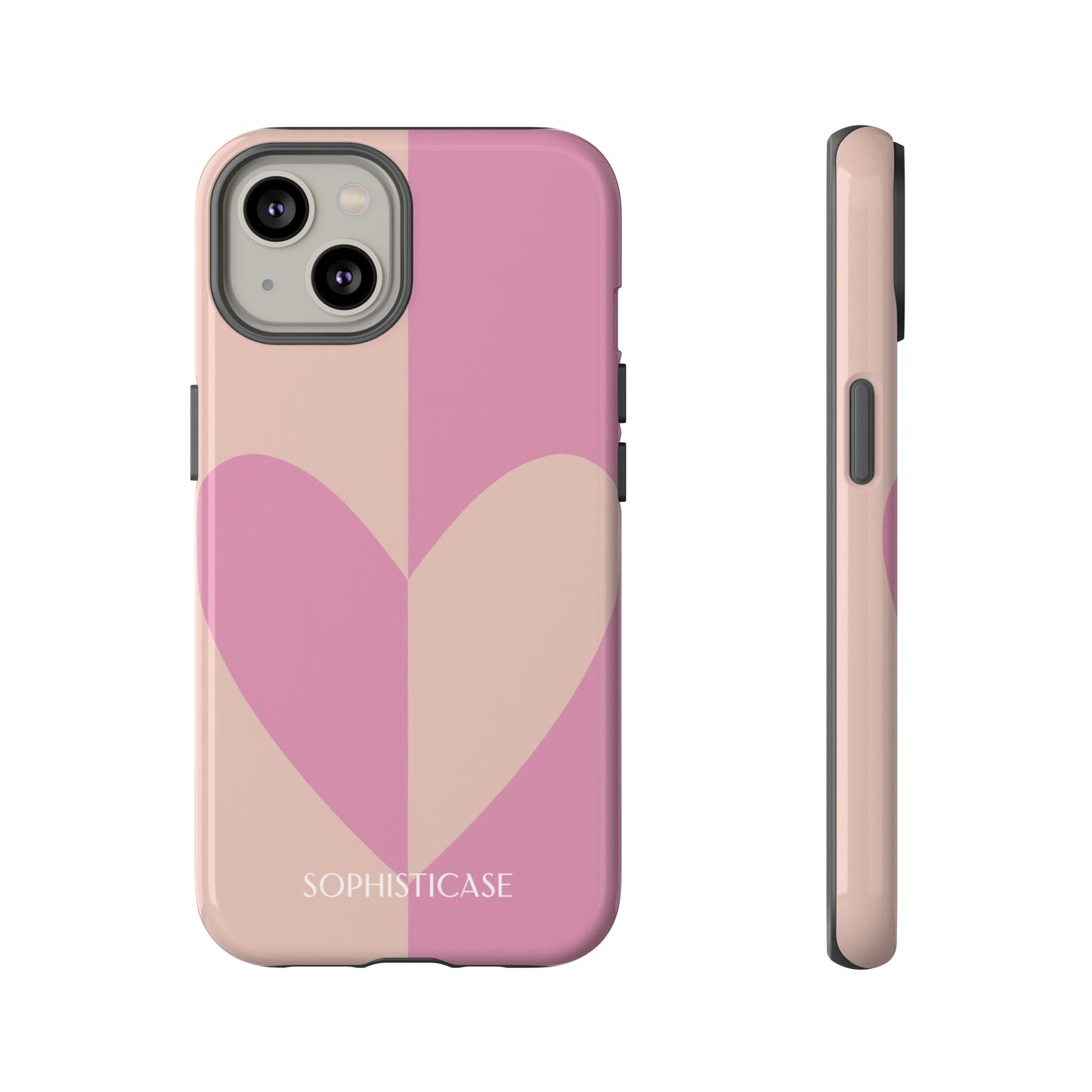 Be Mine in Pink and Brown - iPhone Case