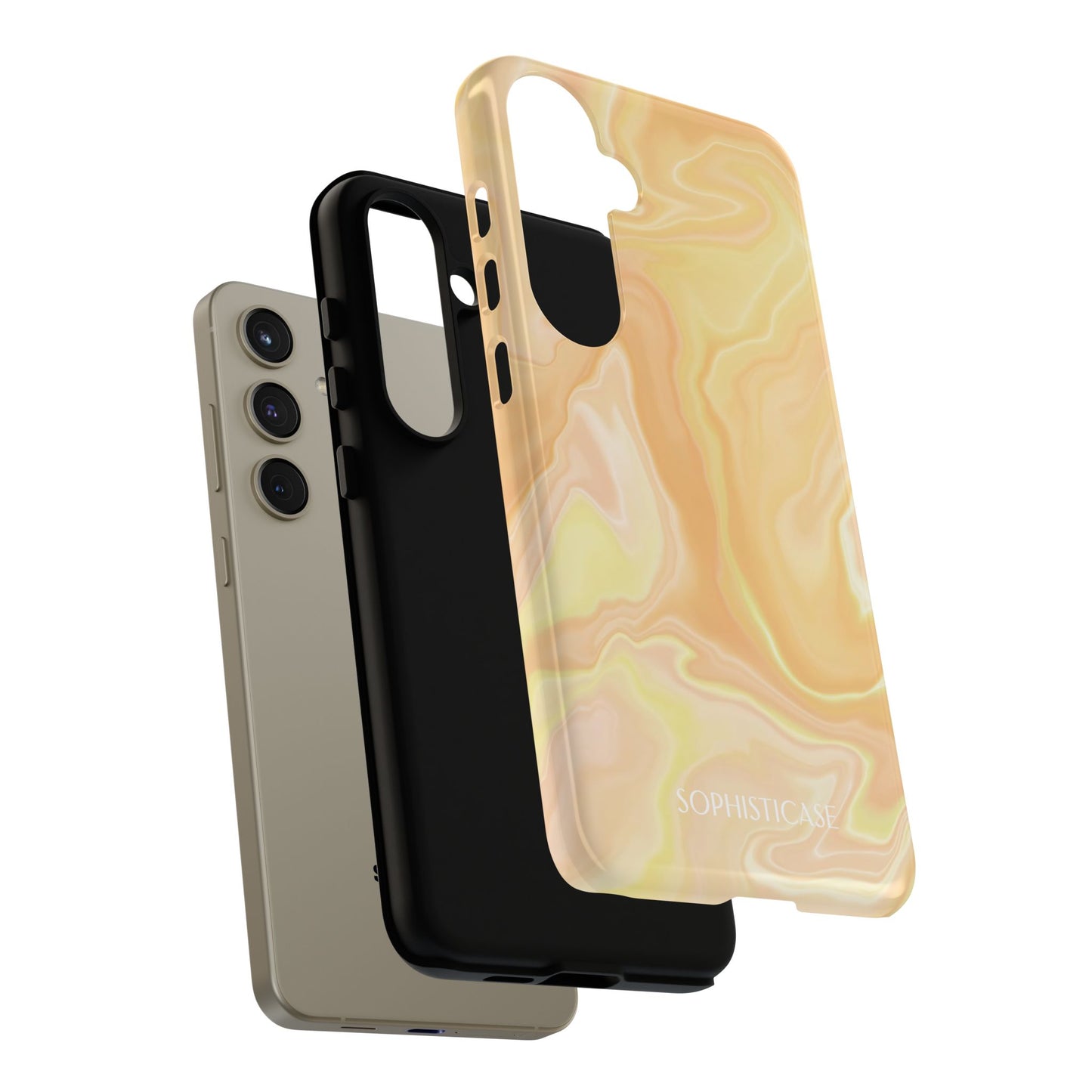 Liquid Magic in Yellow Haze - Protective Phone Case for Samsung Galaxy