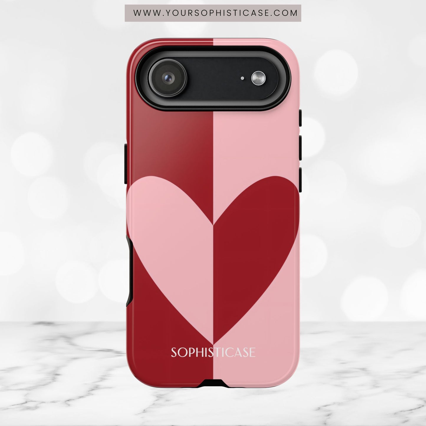 Be Mine in Red and Pink - iPhone Case