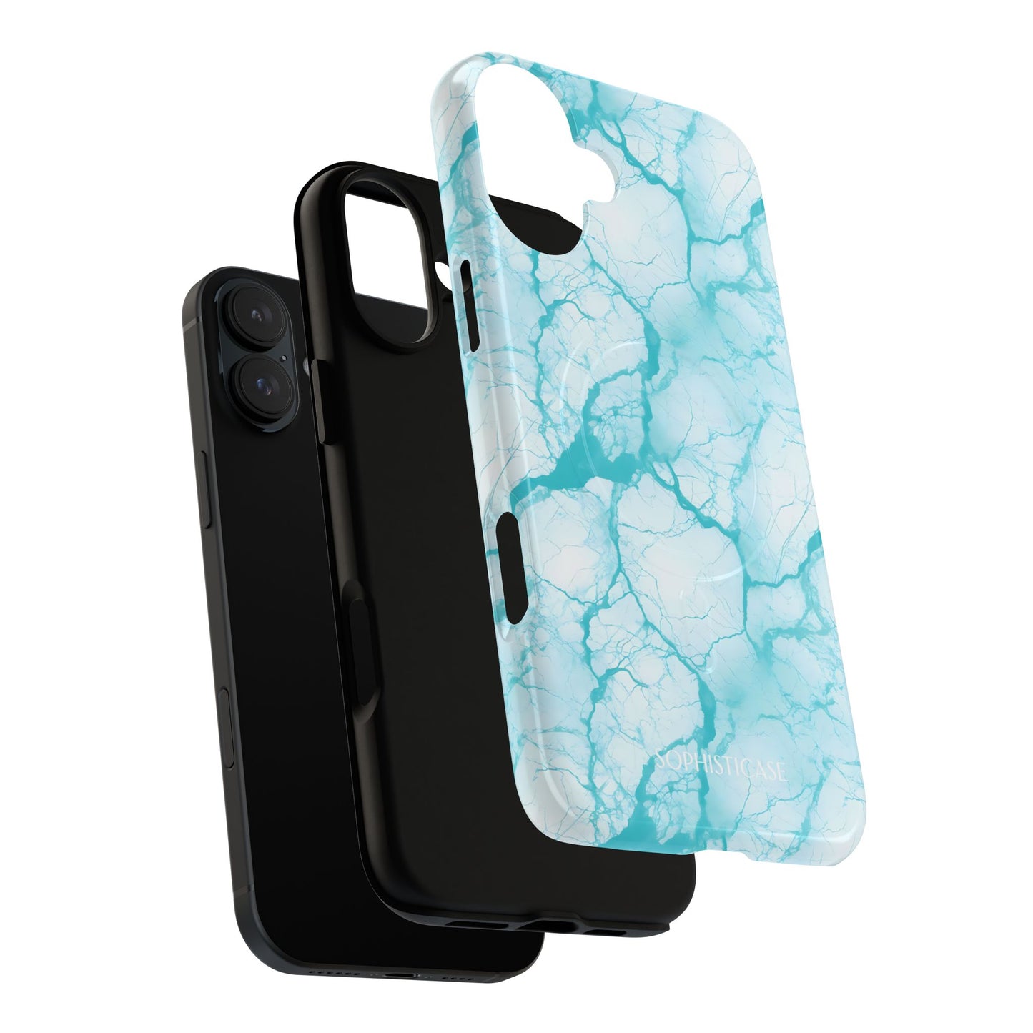 Marble Opulence in Aqua - Magsafe Case