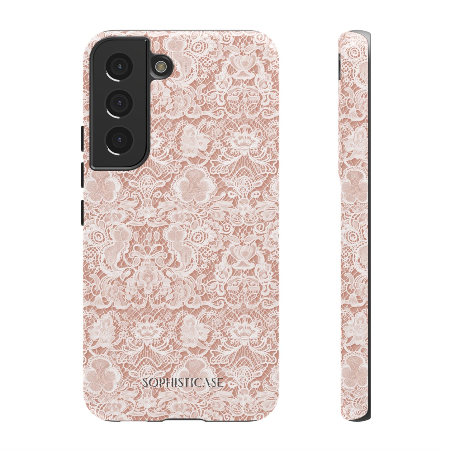 Luxe Lace in Brown - Tough Phone Case