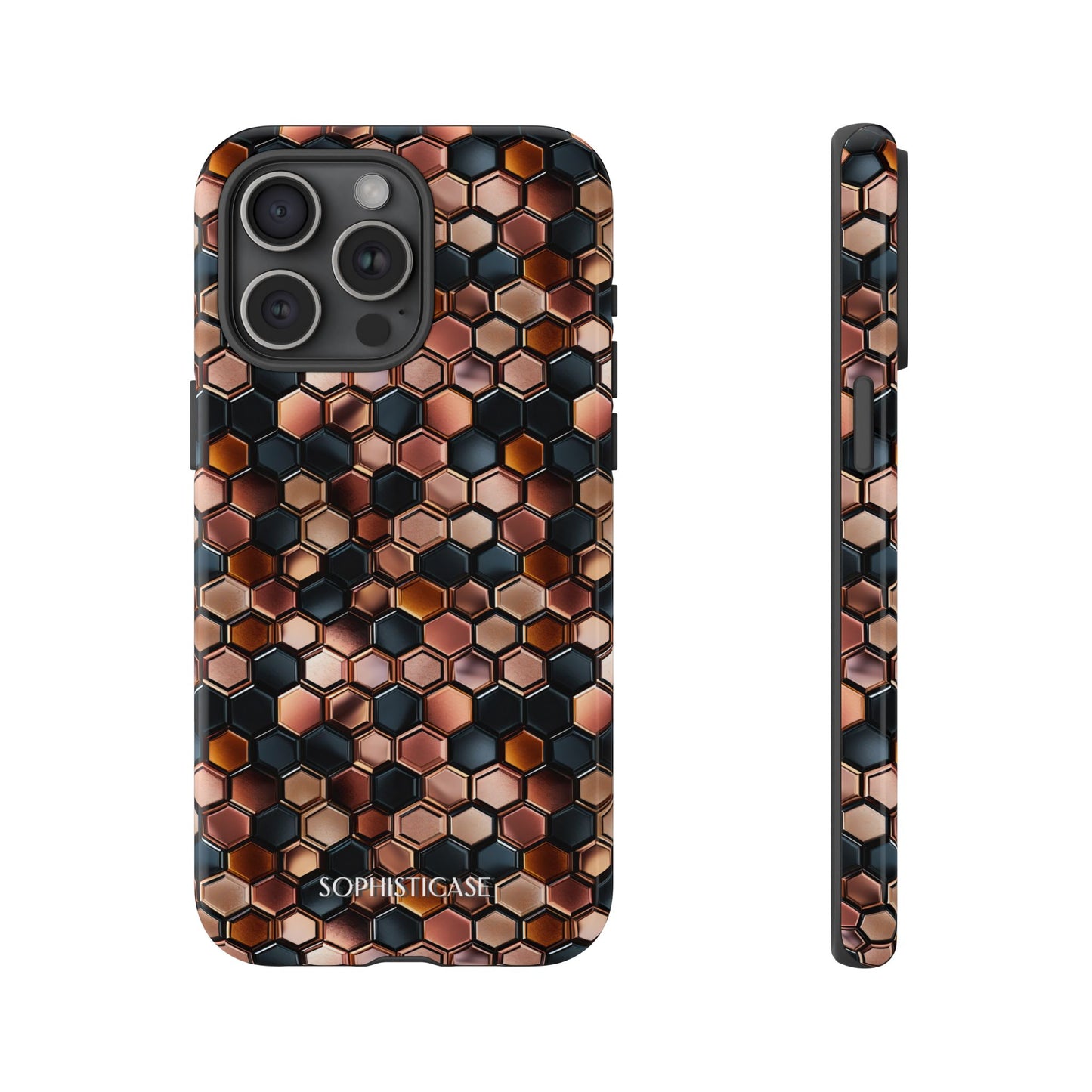 Rose' Runway in Honeycomb Mosaic - Tough Phone Case