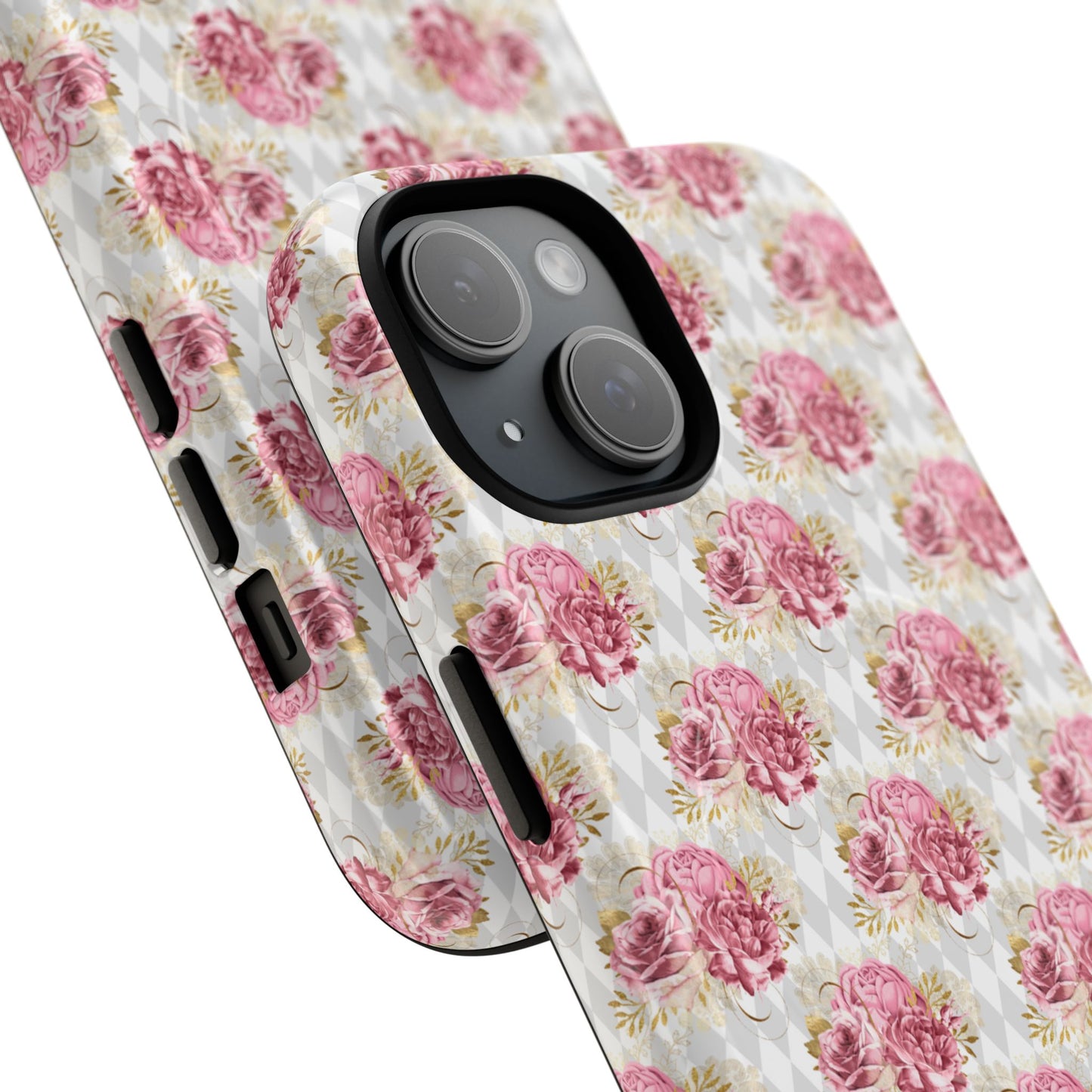 Rose Diamond Romance in Colette - Magsafe Phone Case