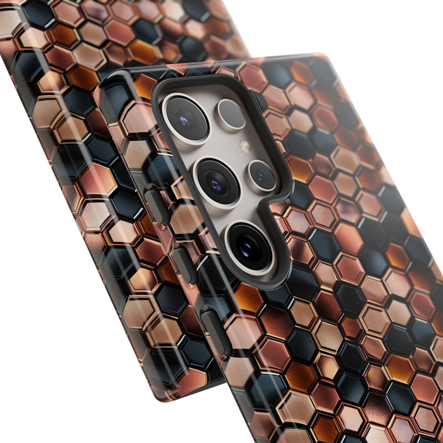 Rose' Runway in Honeycomb Mosaic - Tough Phone Case
