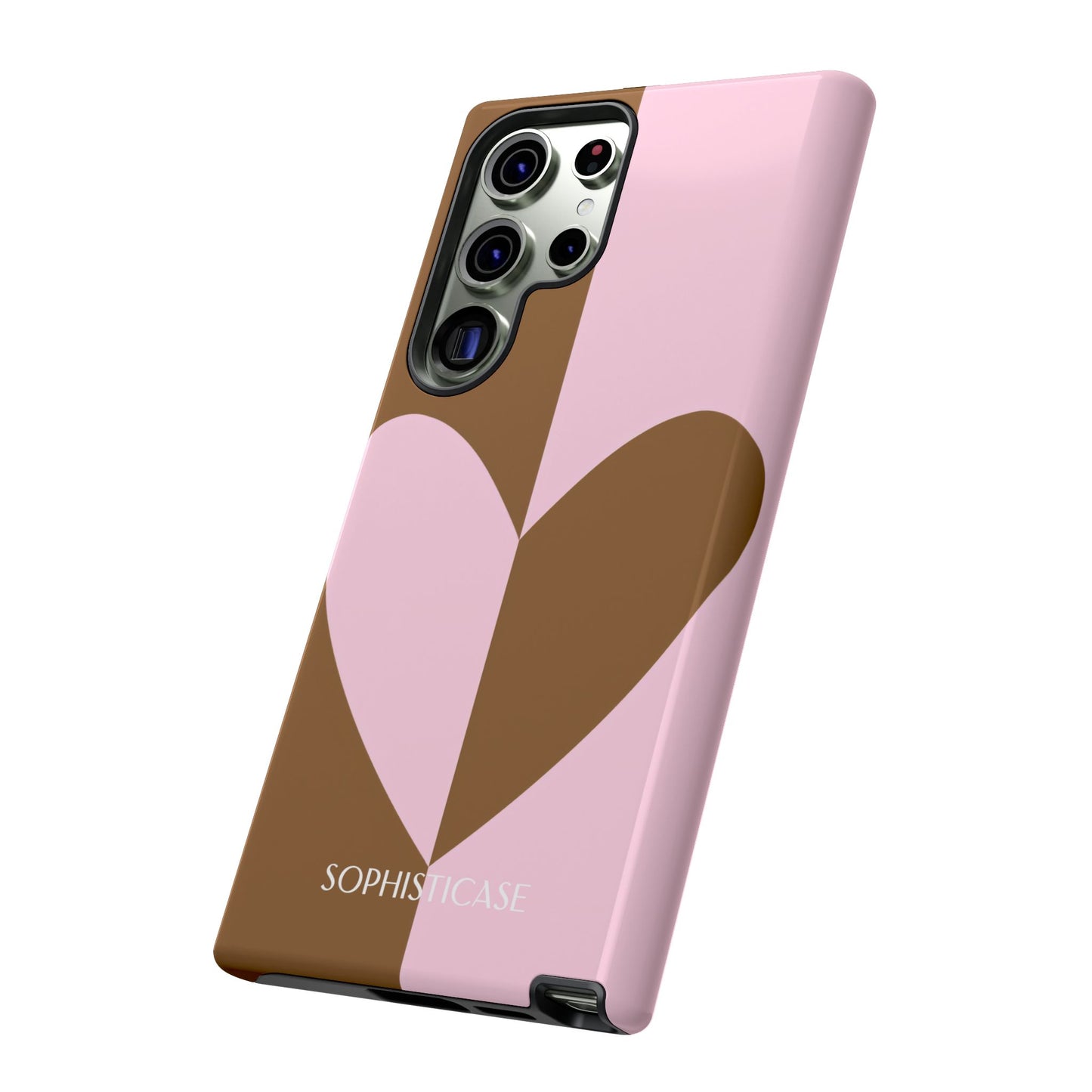 Be Mine in Pink and Brown - Tough Phone Case for Samsung Galaxy - Sophisticase