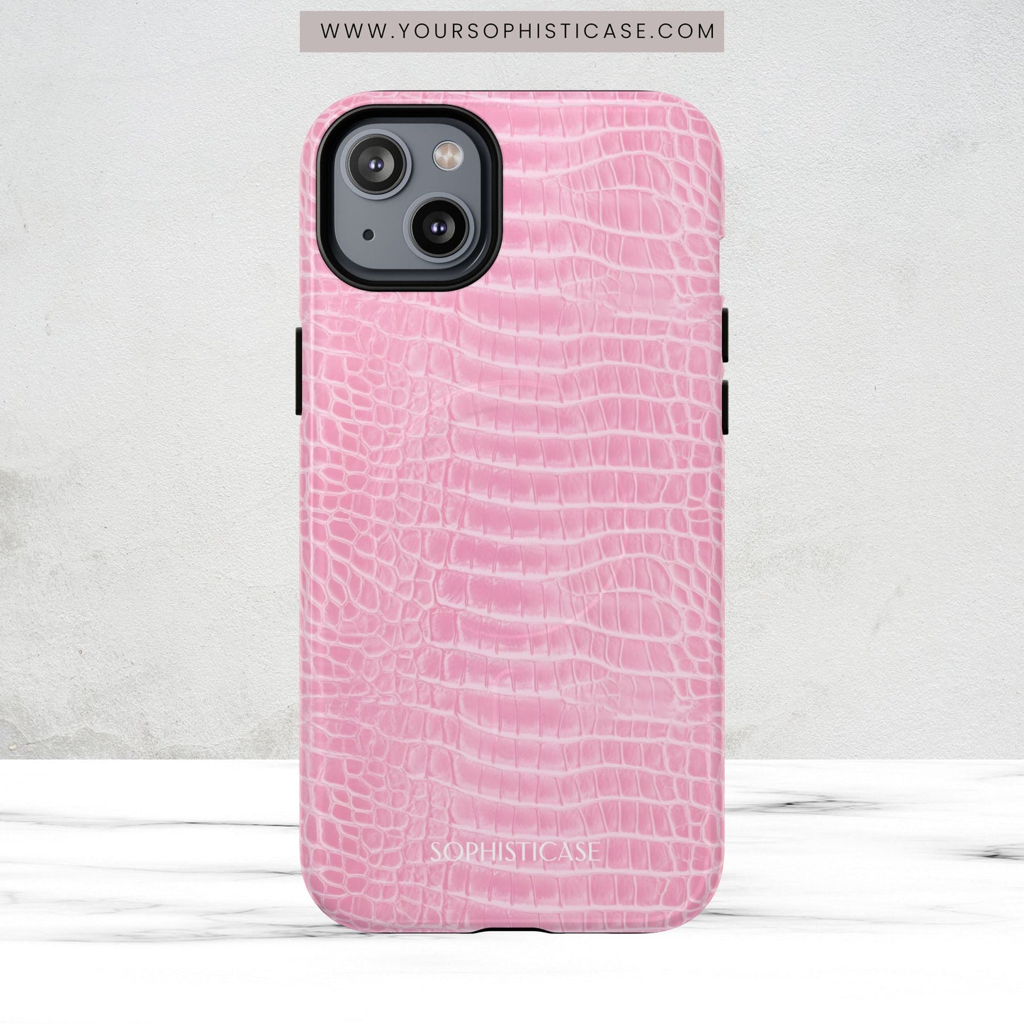 Luxe Leather in Pink - Magsafe Case