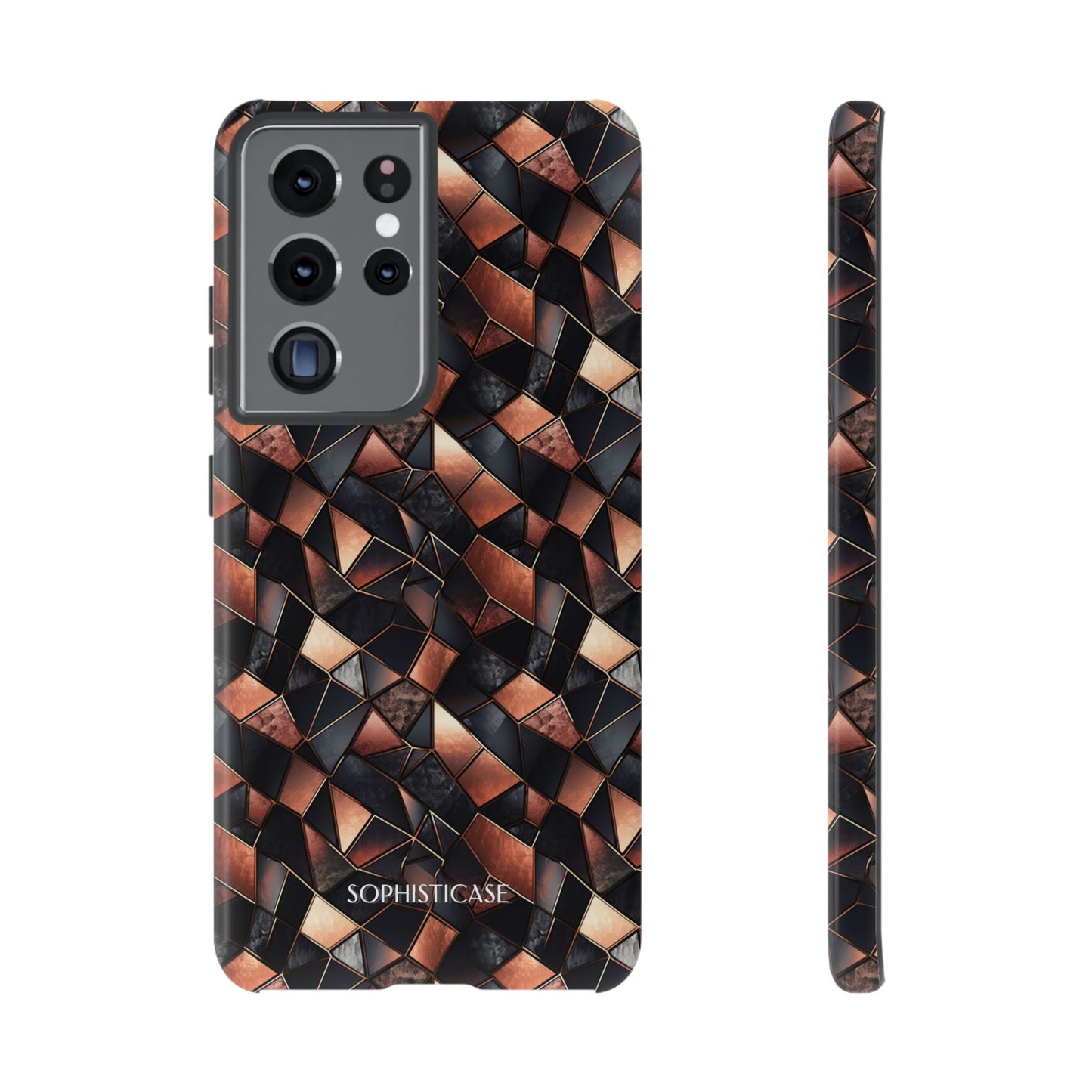 Rose' Runway in Noir Mosaic - Tough Phone Case