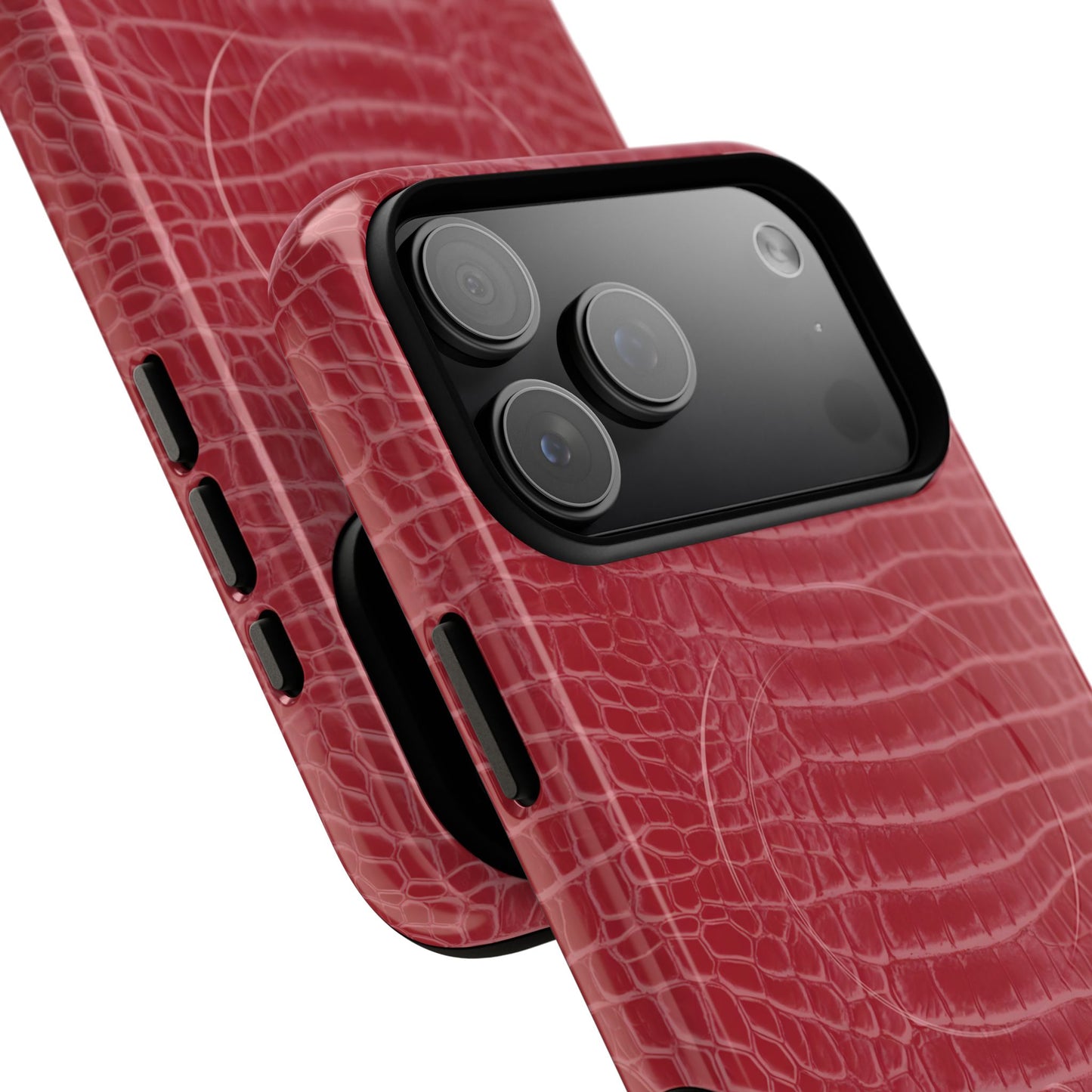 Luxe Leather in Cherry Red - Magsafe Case