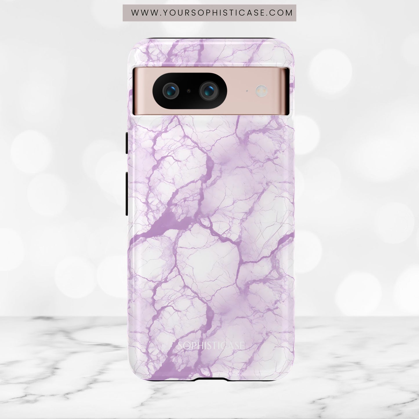 Marble Opulence in Purple - Tough Phone Case