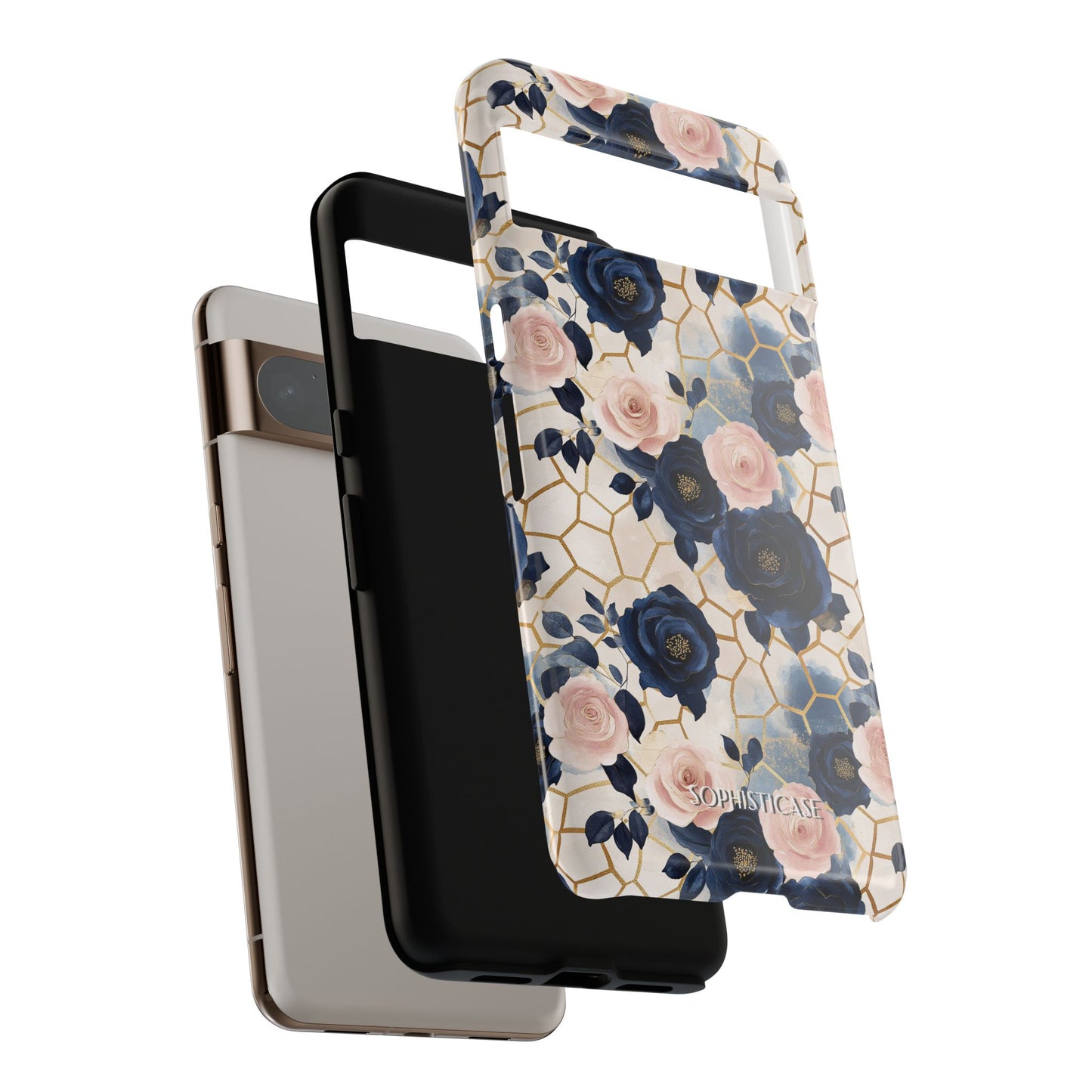 Royal Floral in Navy Hive - Tough Phone Case
