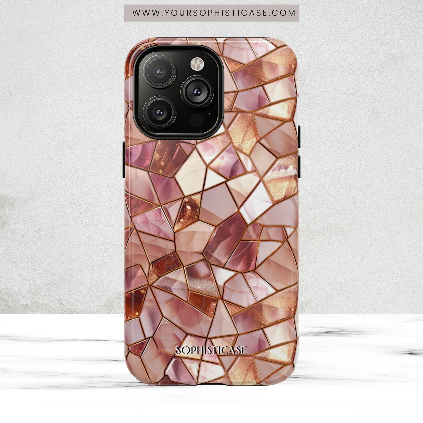 Rose' Runway in Champagne Mosaic - Magsafe Case
