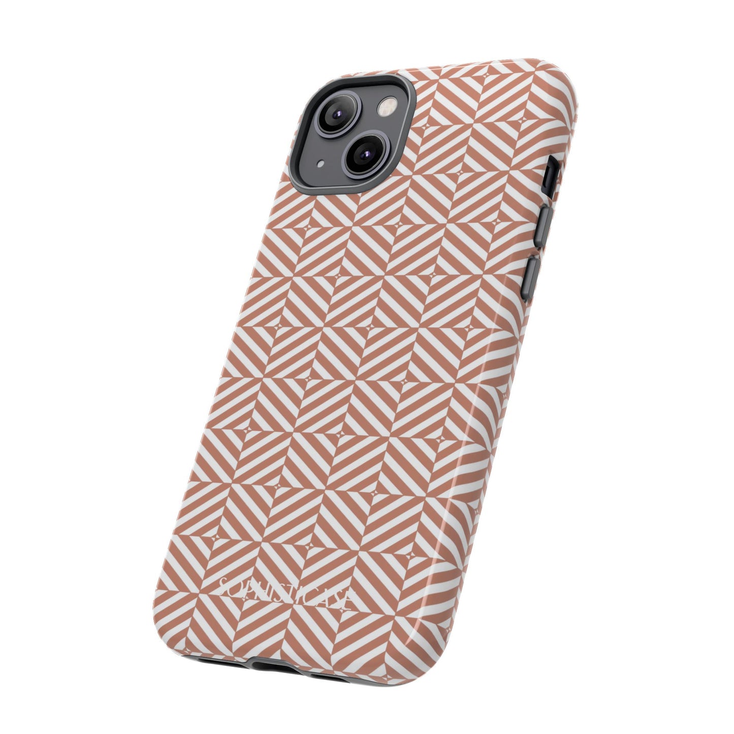 Illusions in Light Brown - Tough Phone Case for iPhone