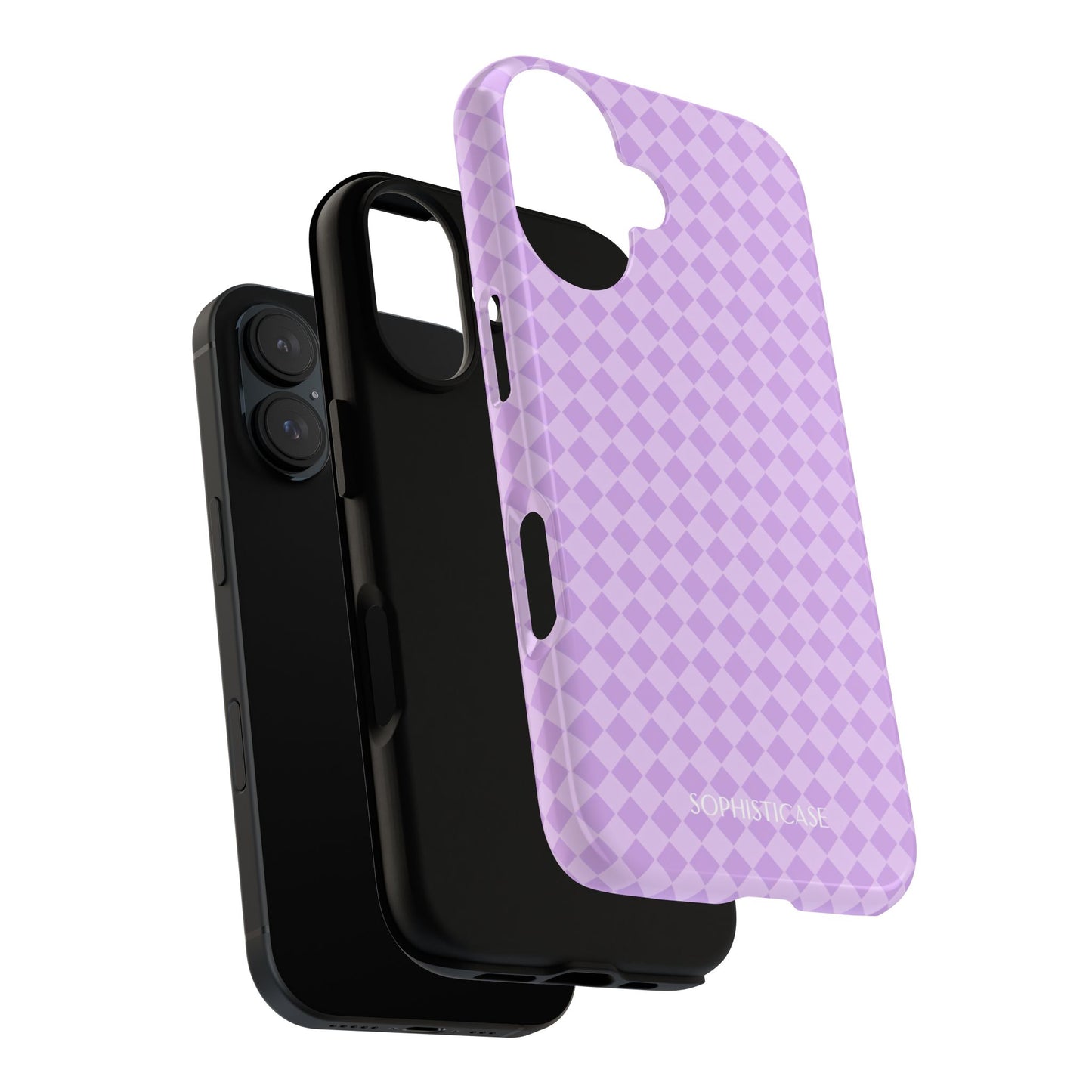 Diamond Diva in Pastel Purple - iPhone Case