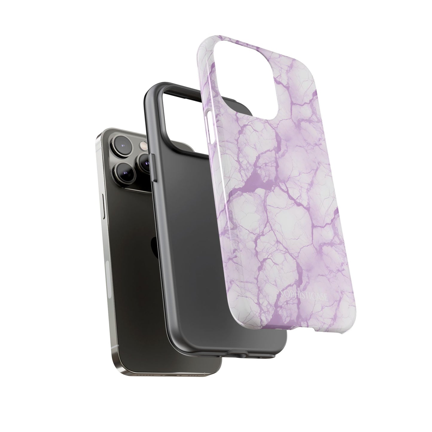 Marble Opulence in Purple - iPhone Case