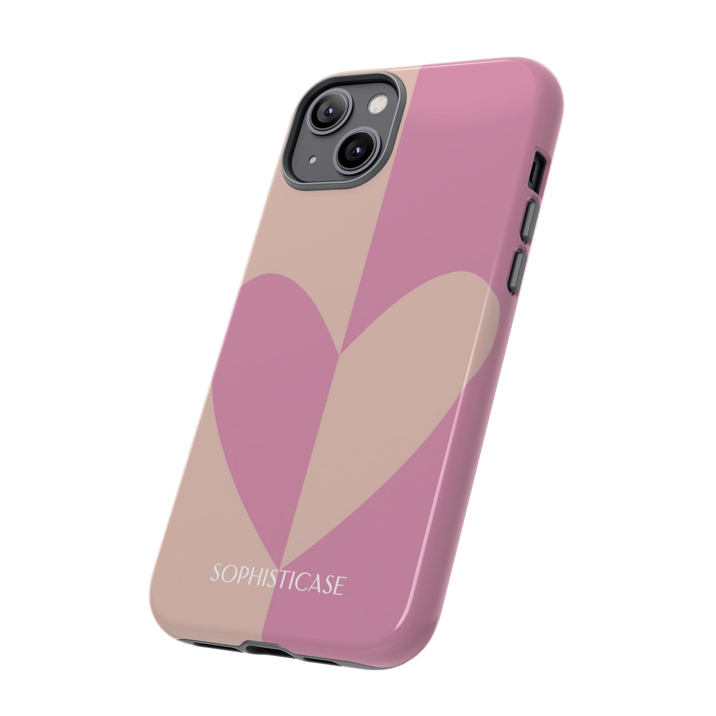 Be Mine in Pink and Brown - iPhone Case