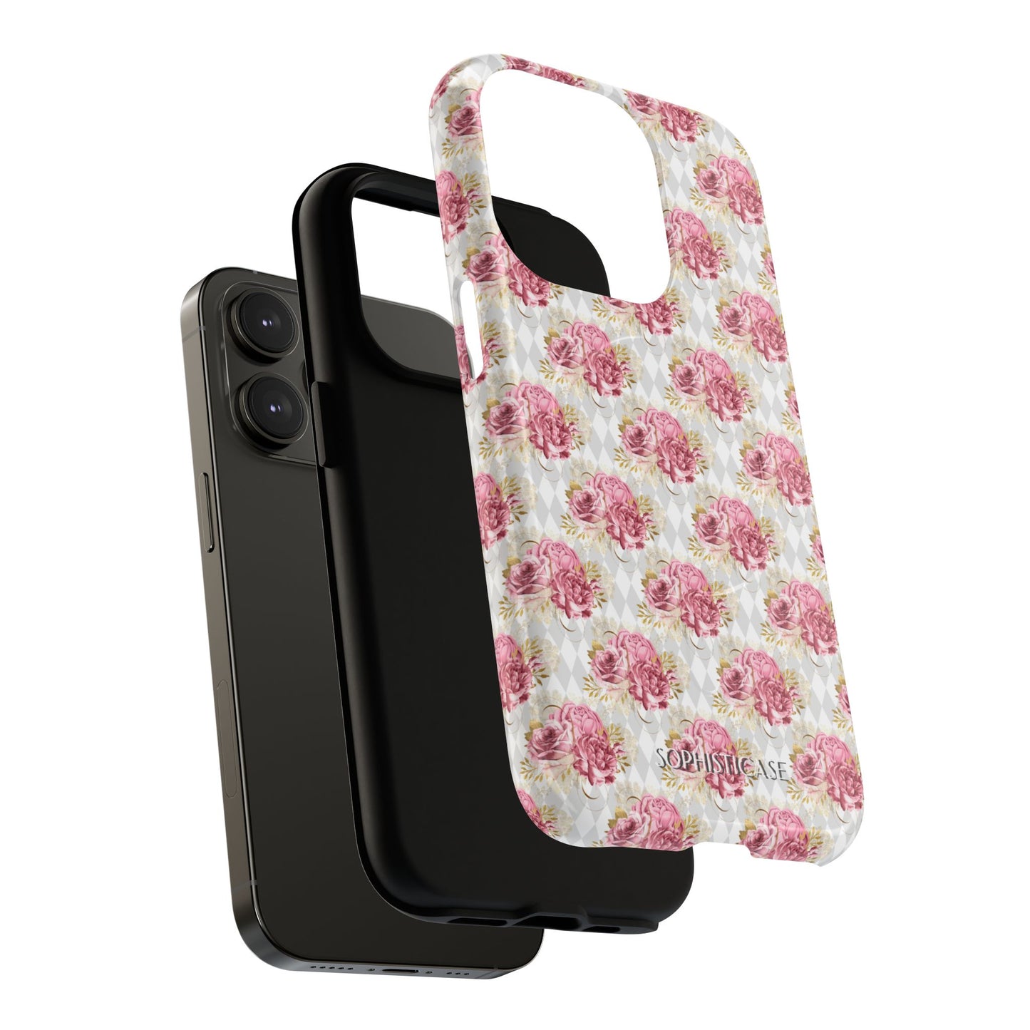 Rose Diamond Romance in Colette - Magsafe Phone Case