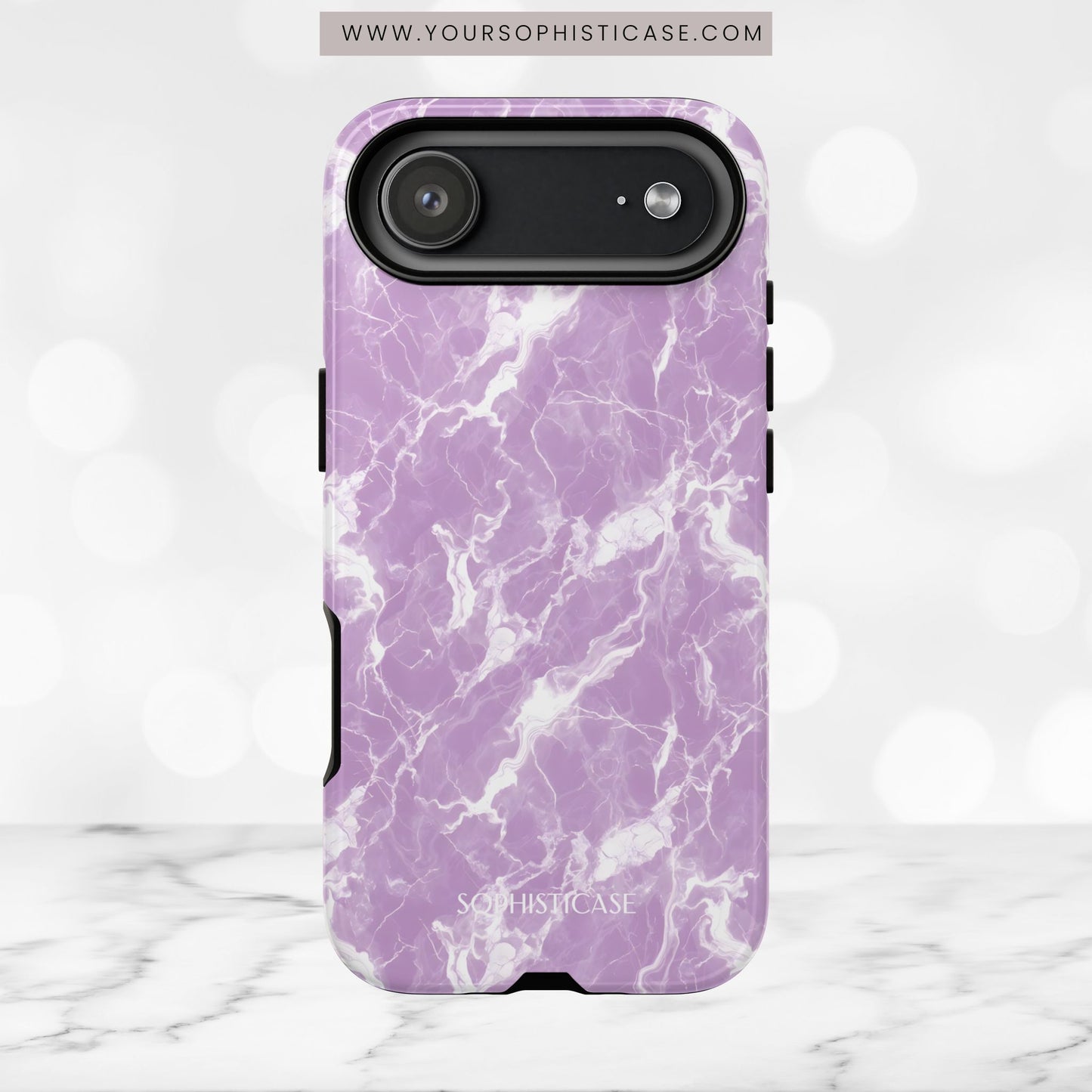 Marble Crush in Purple - iPhone Case