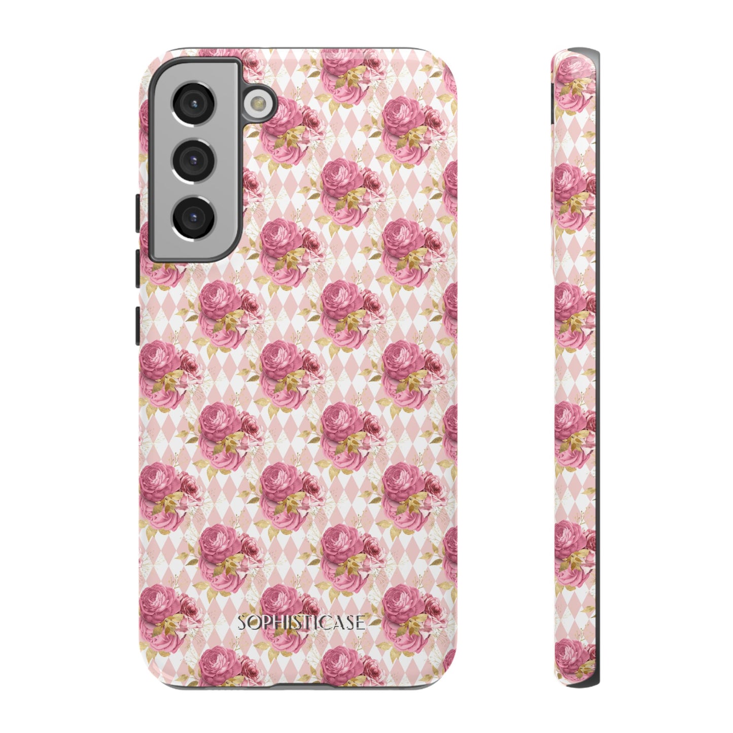 Rose Diamond Romance in Sienna - Tough Phone Case