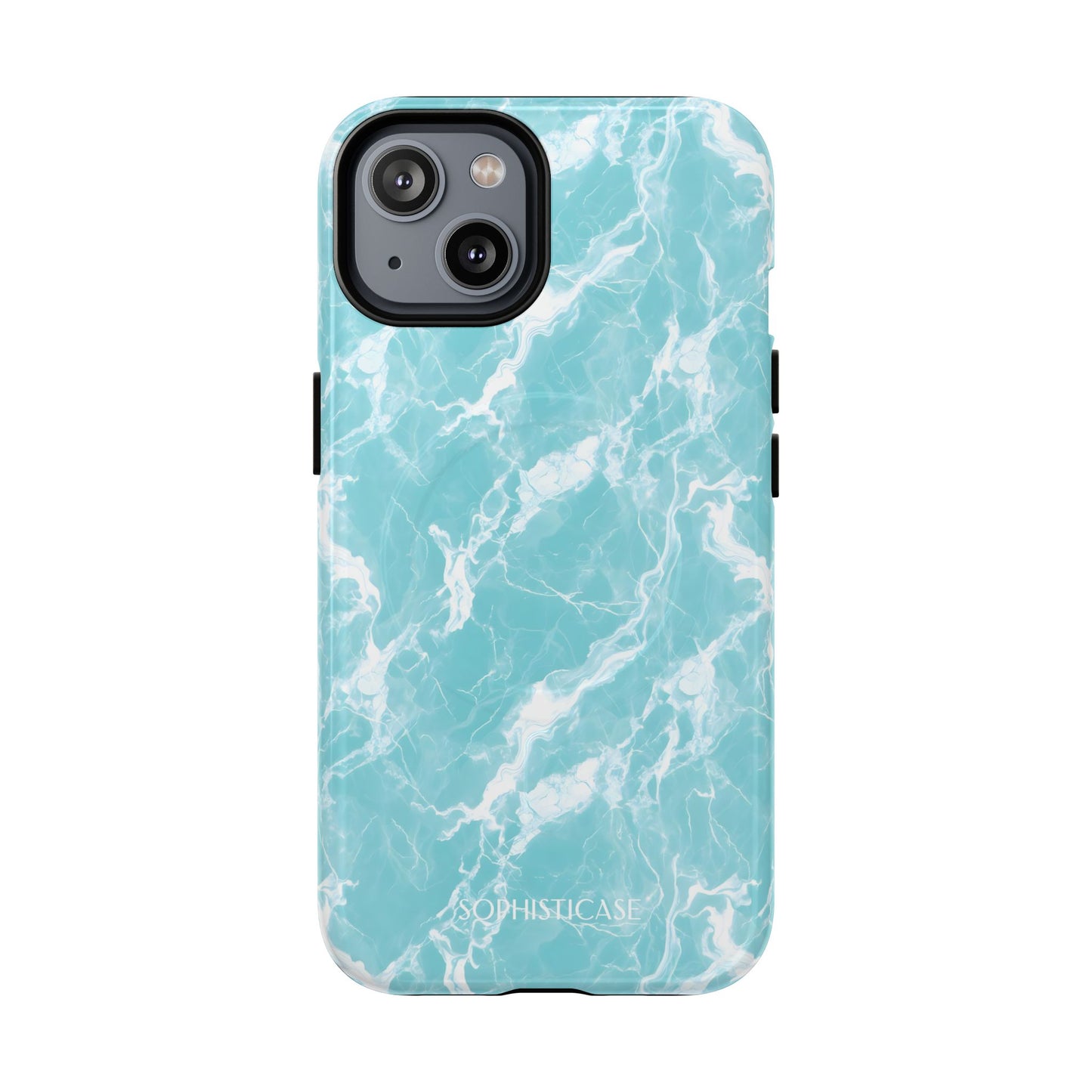 Marble Crush in Aqua - iPhone Magsafe Case