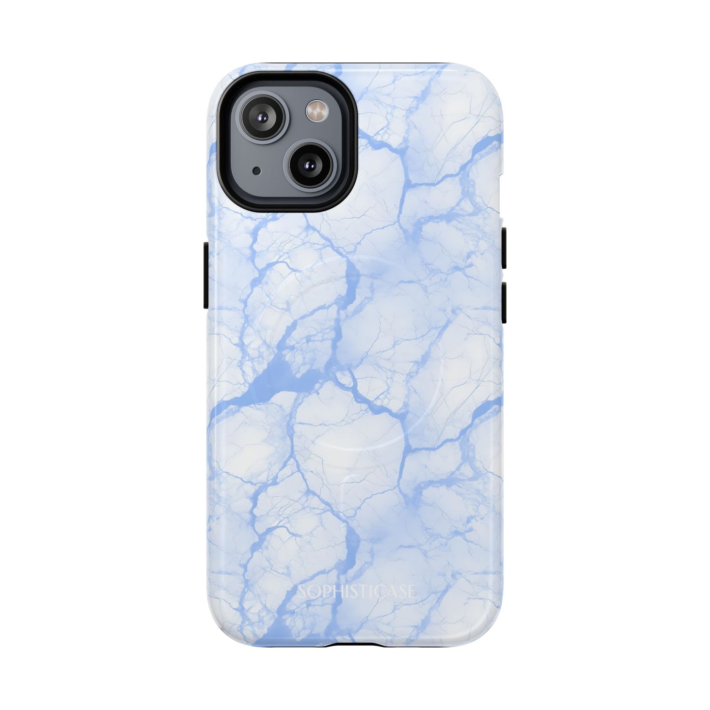 Marble Opulence in Blue - iPhone Magsafe Case