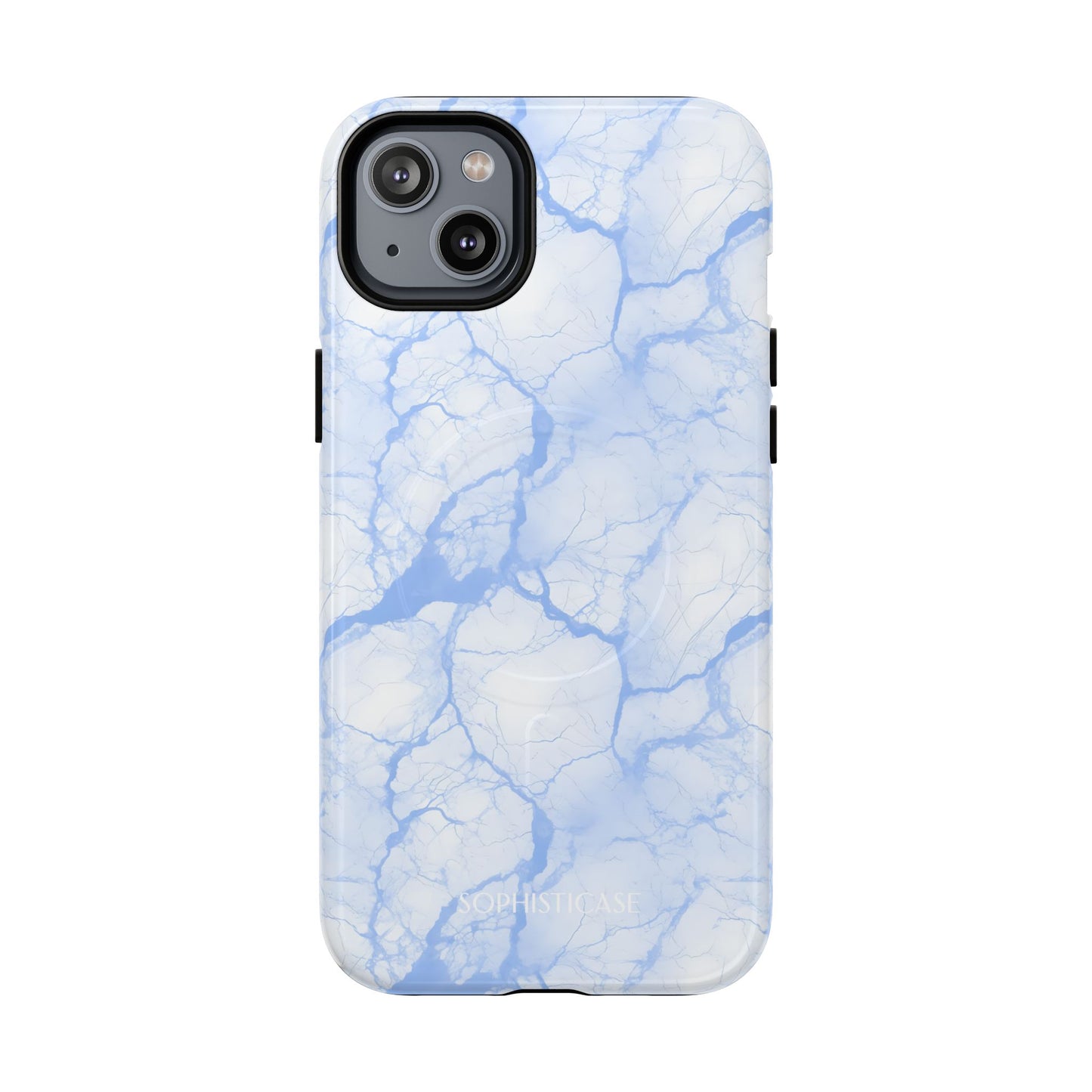 Marble Opulence in Blue - iPhone Magsafe Case
