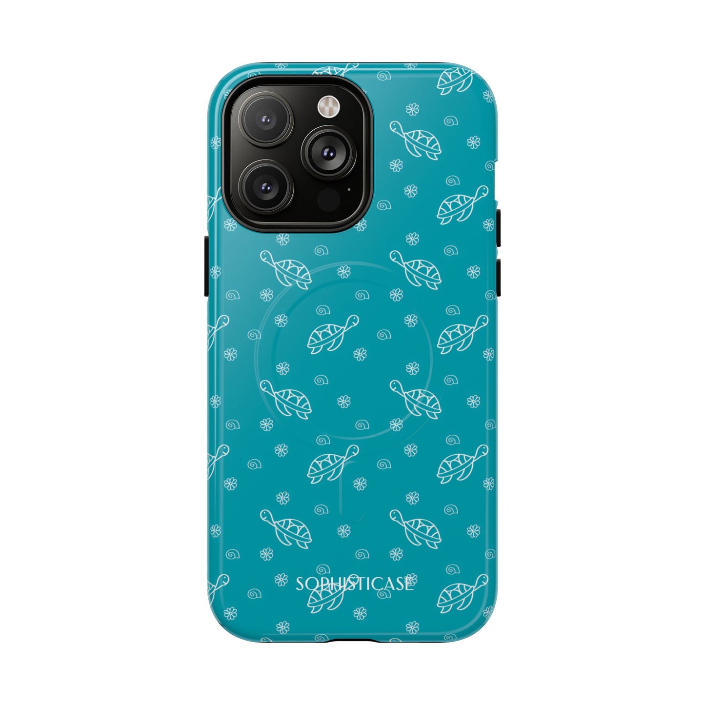 Turtle Island in Aqua - iPhone Magsafe Case