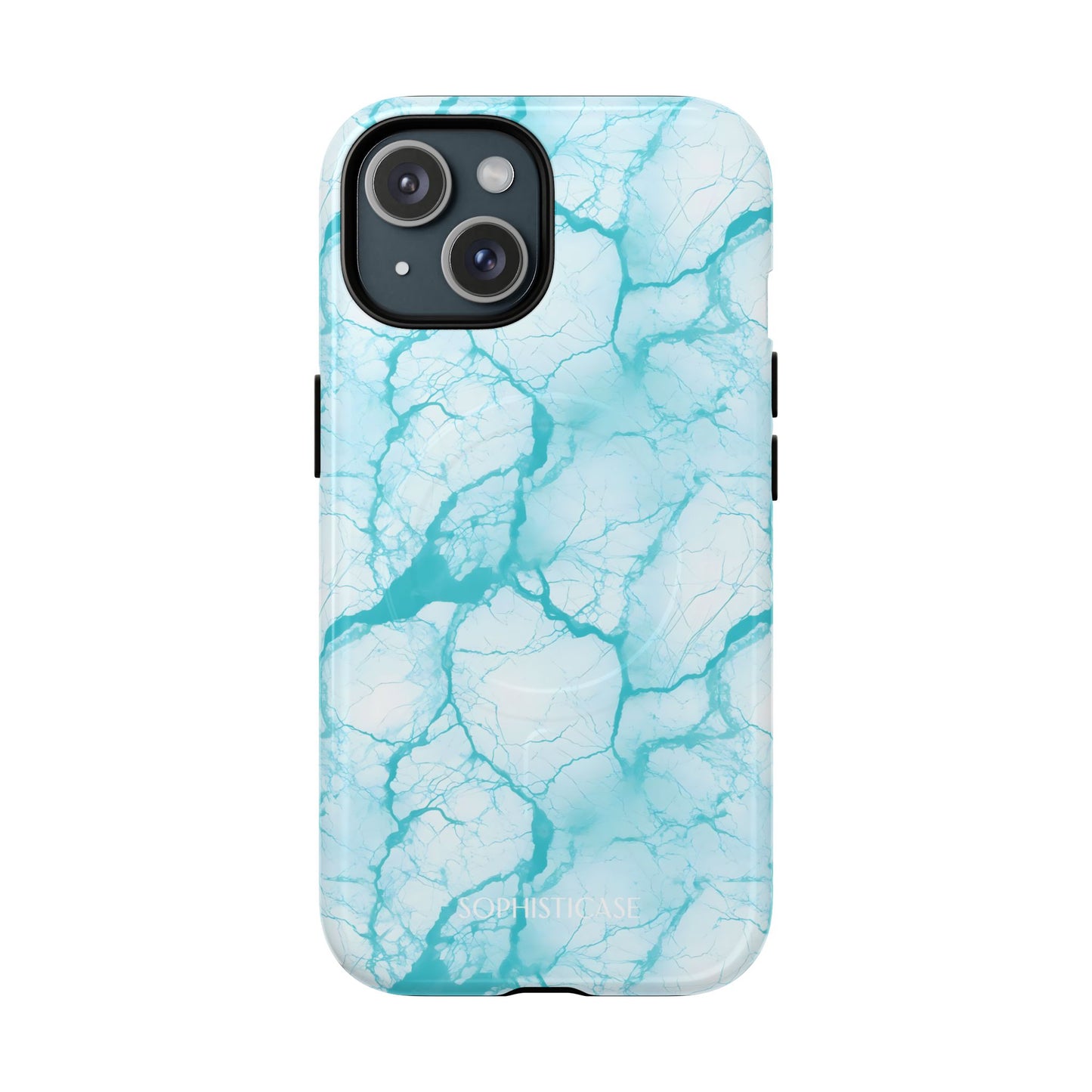 Marble Opulence in Aqua - iPhone Magsafe Case