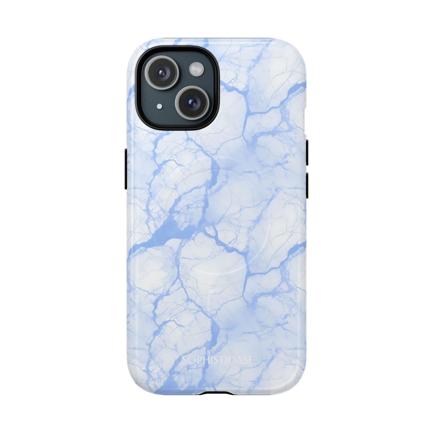 Marble Opulence in Blue - iPhone Magsafe Case