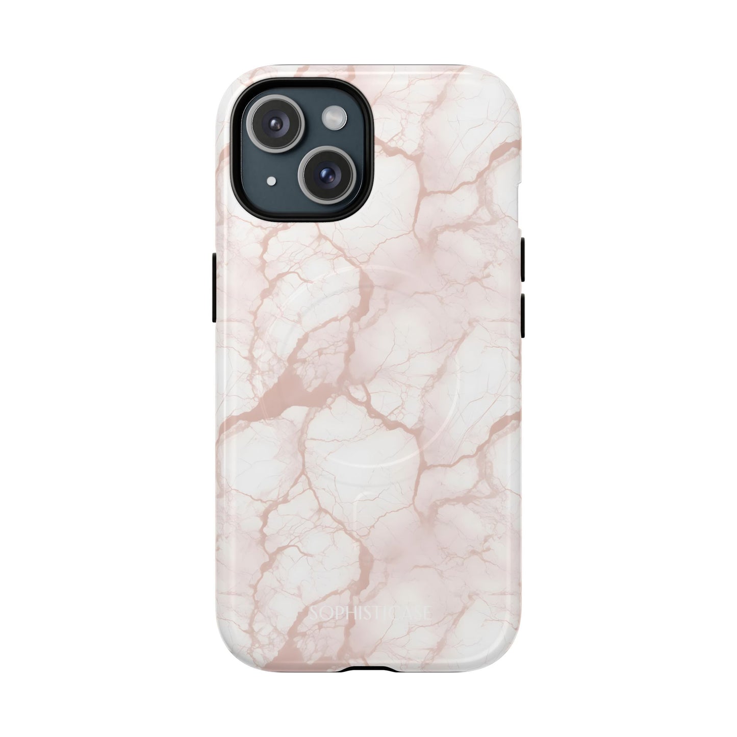Marble Opulence in Neutral Beige - iPhone Magsafe Case