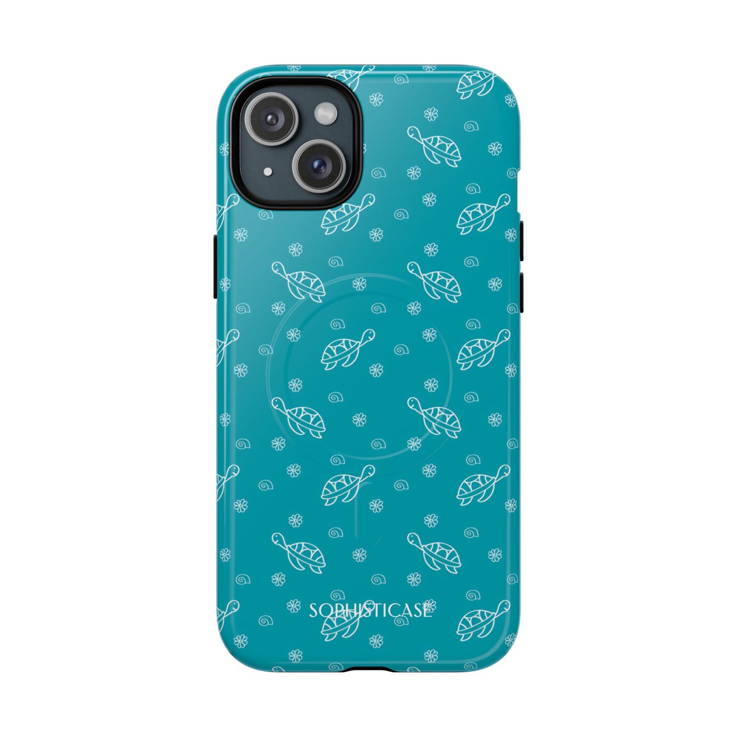 Turtle Island in Aqua - iPhone Magsafe Case