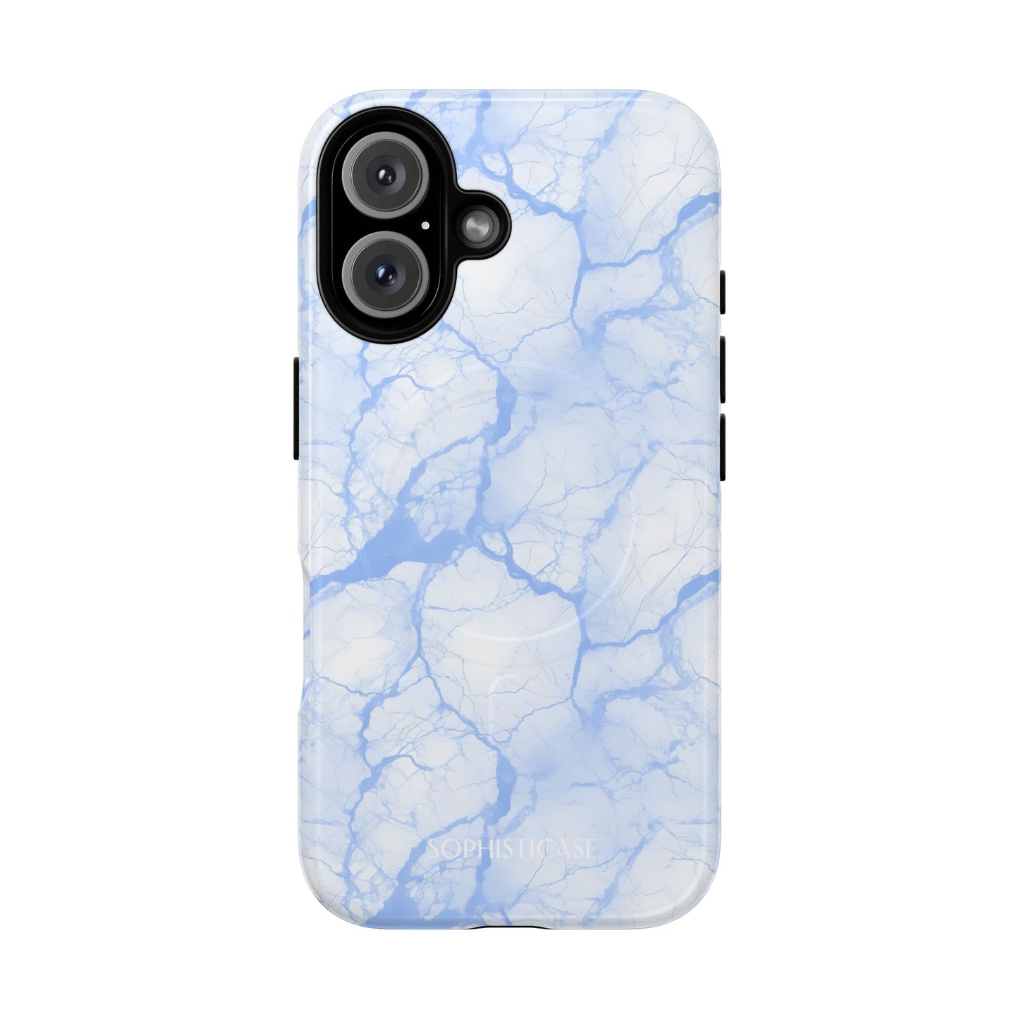 Marble Opulence in Blue - iPhone Magsafe Case