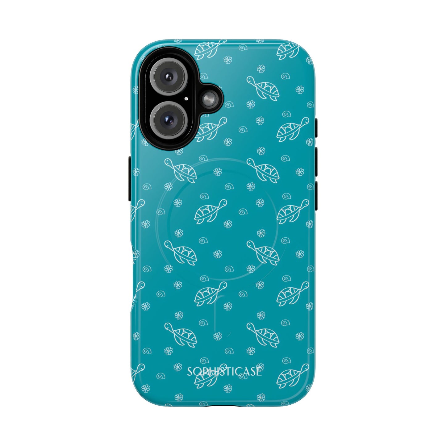 Turtle Island in Aqua - iPhone Magsafe Case