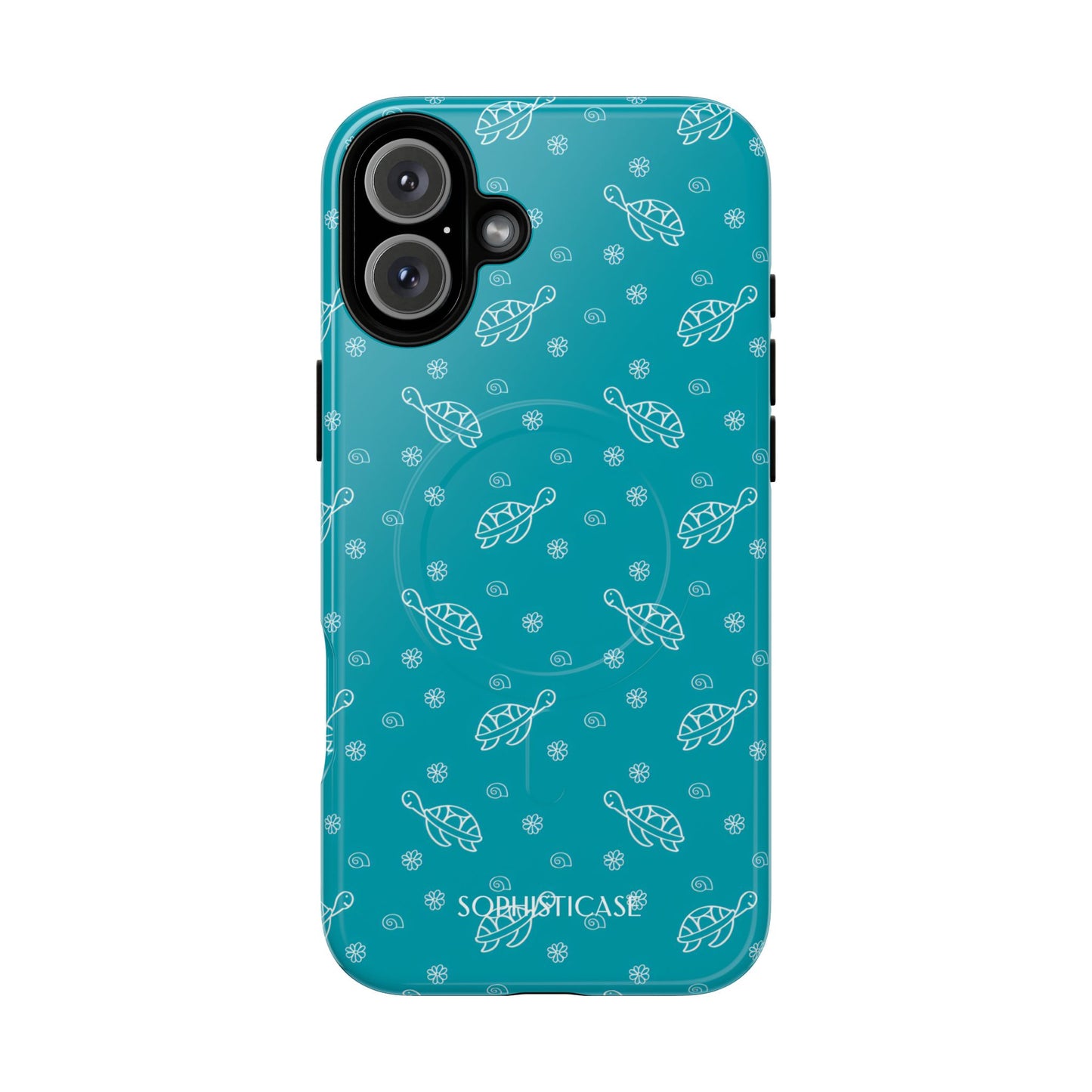 Turtle Island in Aqua - iPhone Magsafe Case