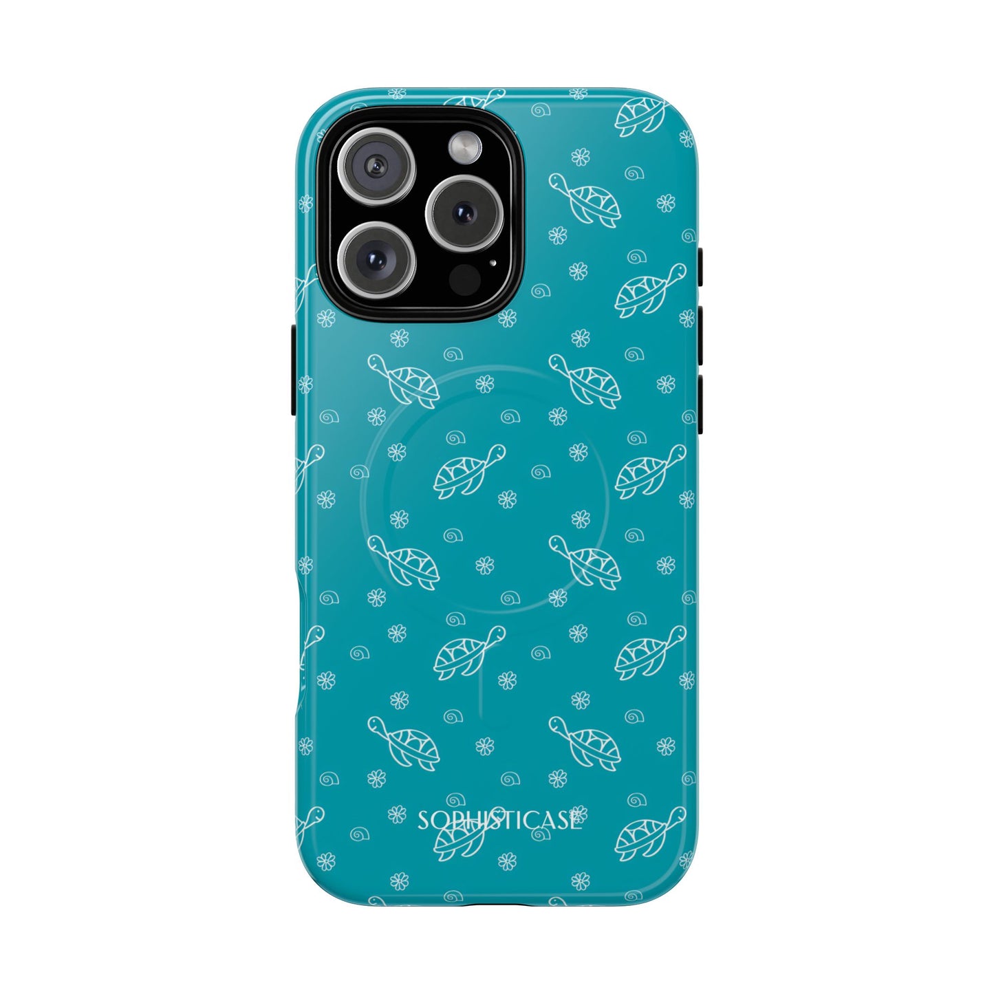 Turtle Island in Aqua - iPhone Magsafe Case