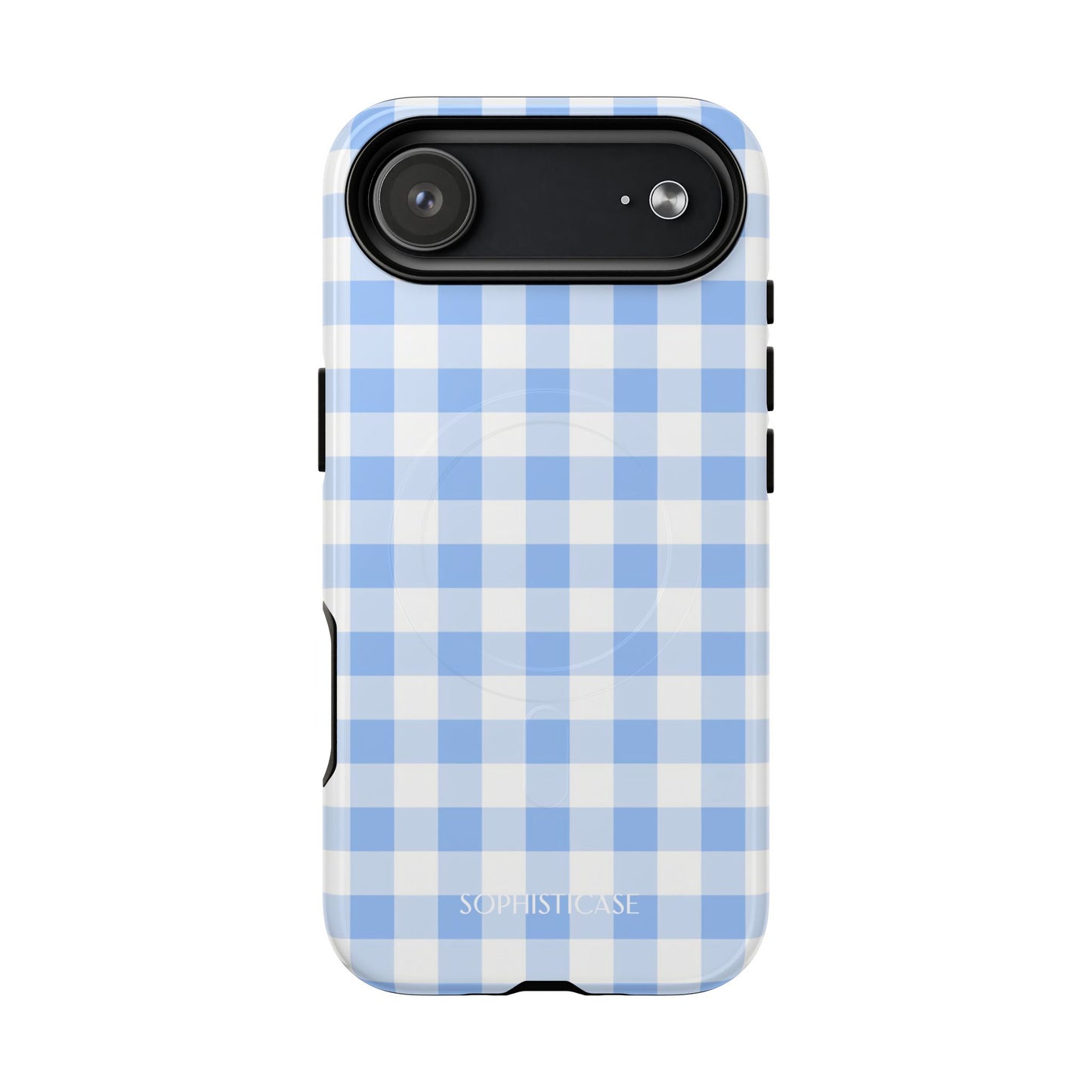 Gingham in Blue - iPhone Magsafe Case