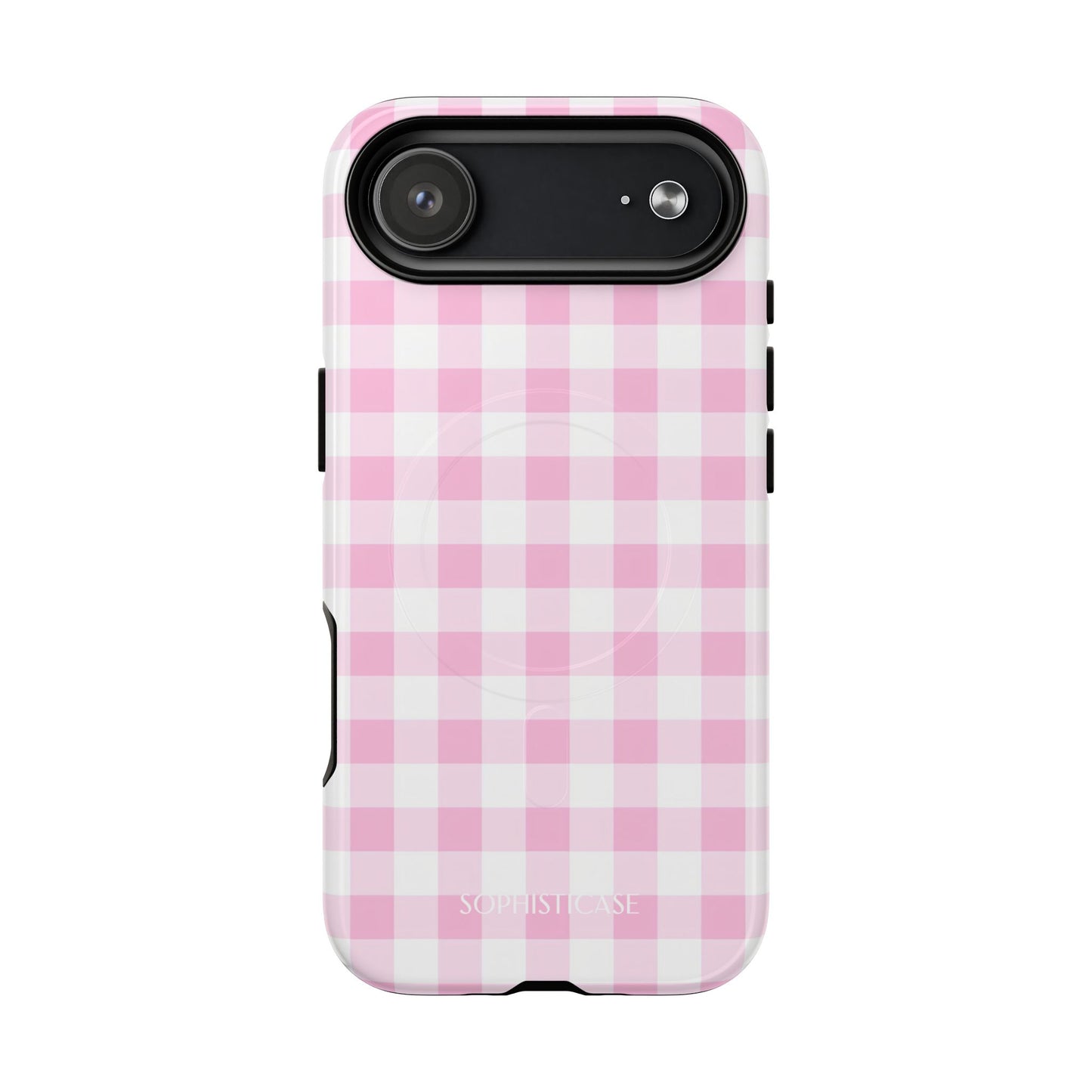 Gingham in Pink - iPhone Magsafe Case